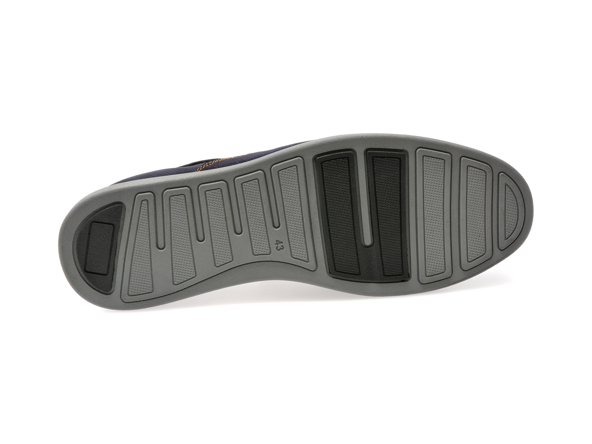 Pantofi OTTER bleumarin, A35, din nabuc