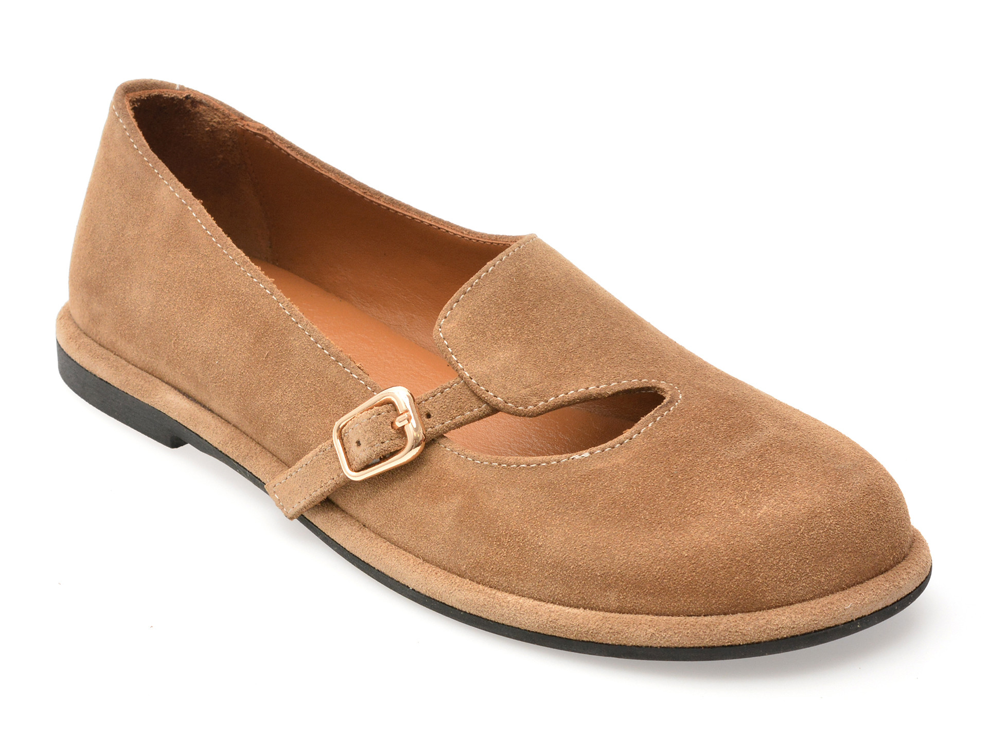 Pantofi EPICA maro, 1614033, din piele intoarsa