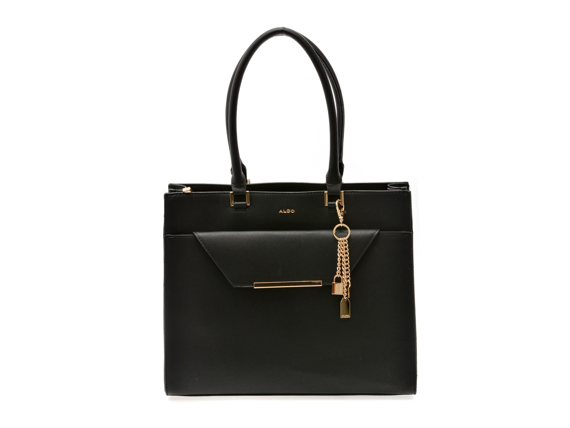 Geanta ALDO neagra, NORALI 001, din piele ecologica