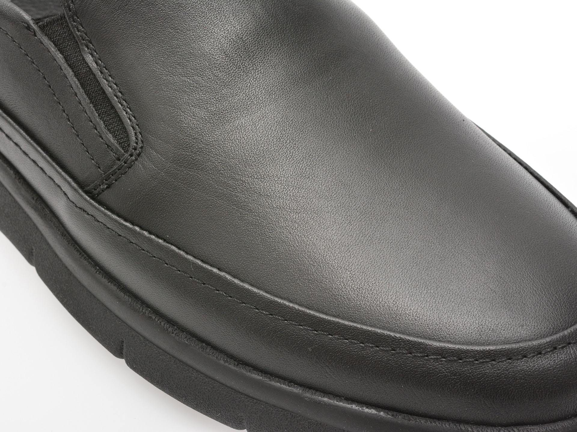 Pantofi OTTER negri, 10605, din piele naturala