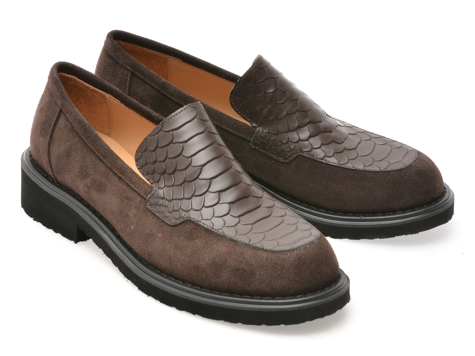 Mocasini EPICA maro, 3154368, din piele intoarsa
