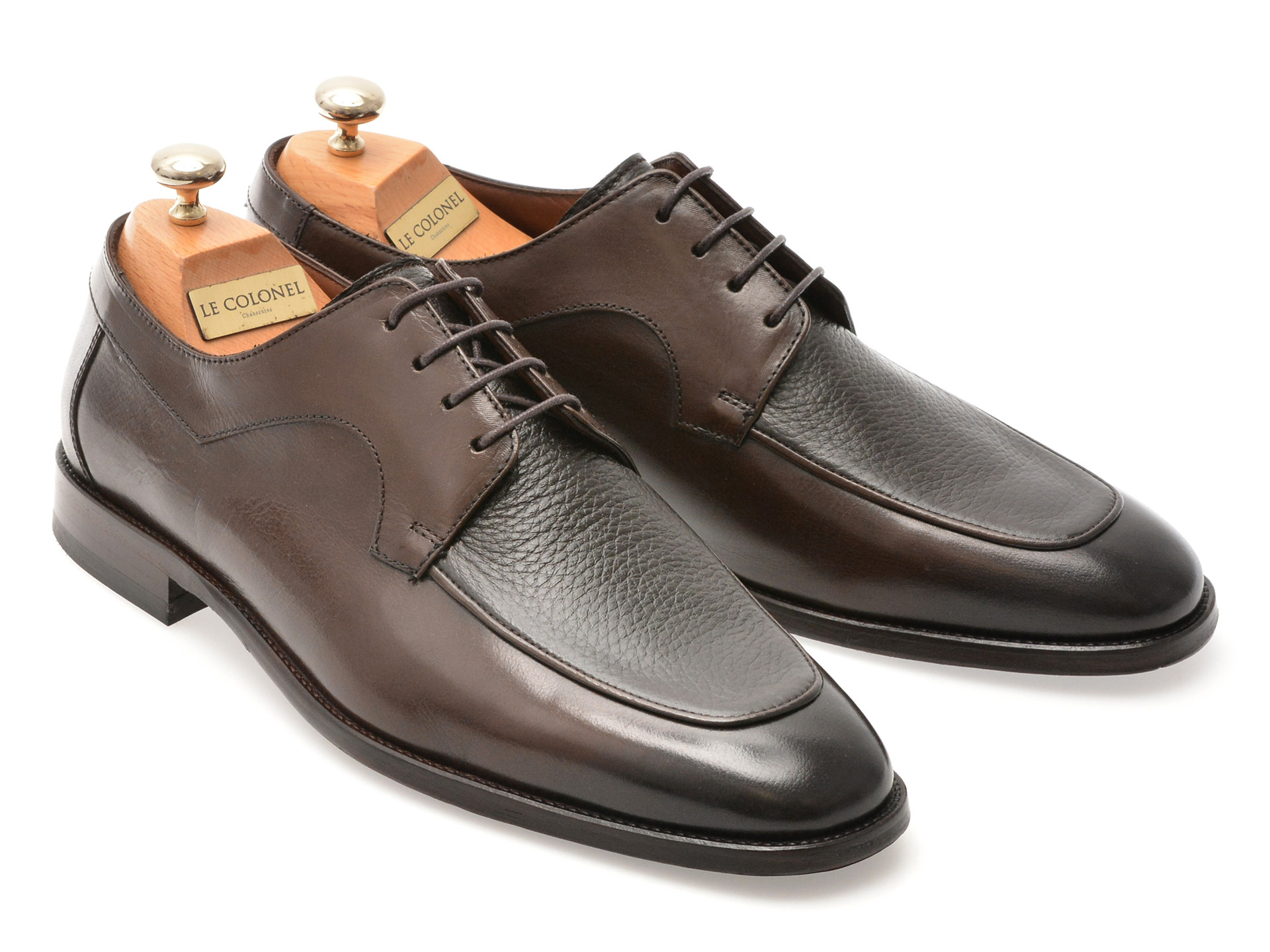 Pantofi eleganti LE COLONEL maro, 70329, din piele naturala