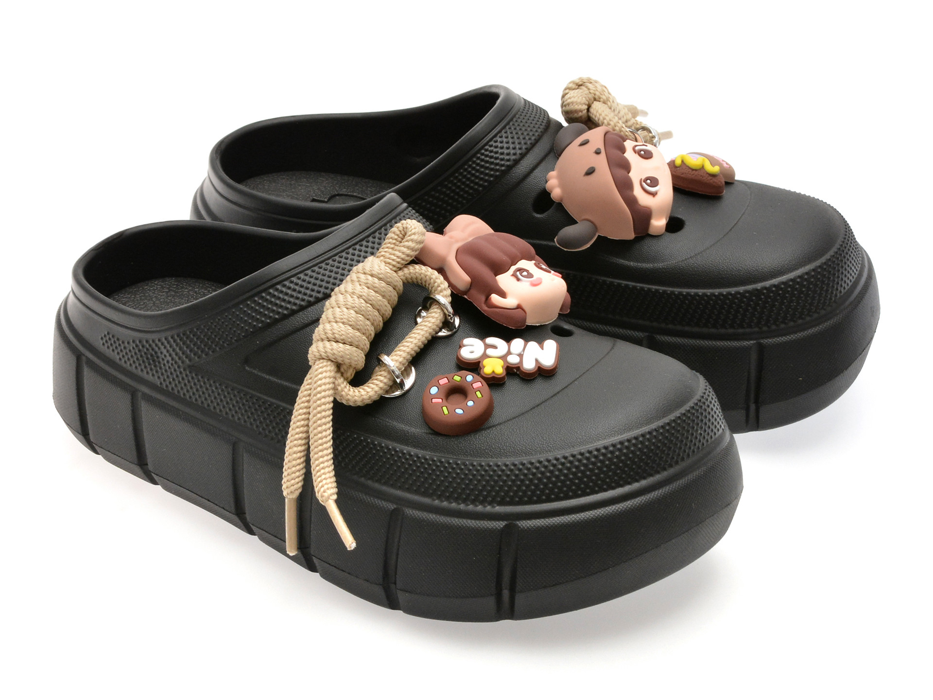 Papuci GRYXX negri, 2025, din pvc