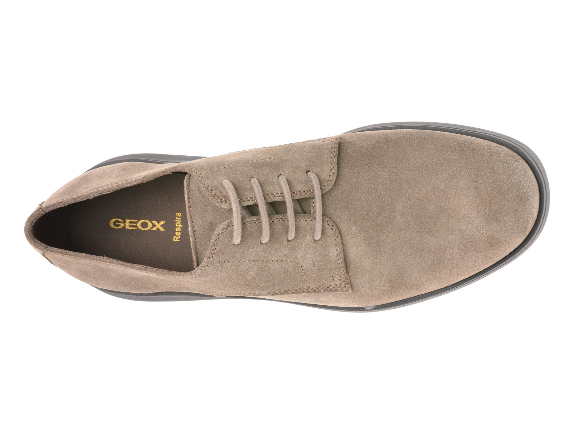 Pantofi GEOX gri, U45GHA, din piele intoarsa