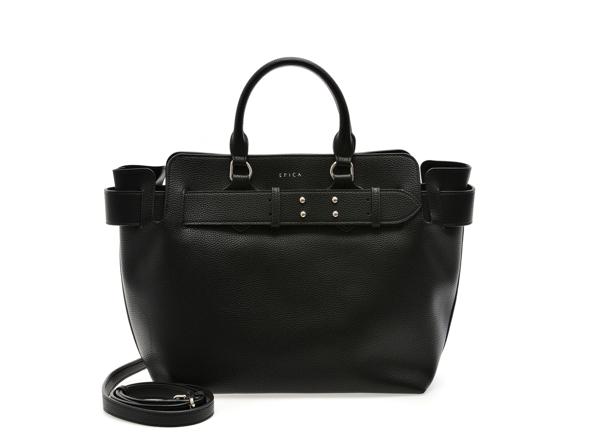 Geanta EPICA neagra, 612, din piele ecologica