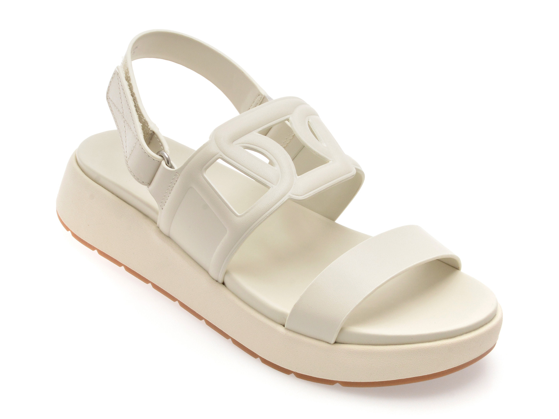 Sandale ALDO albe, ONUVIA 121, din piele naturala