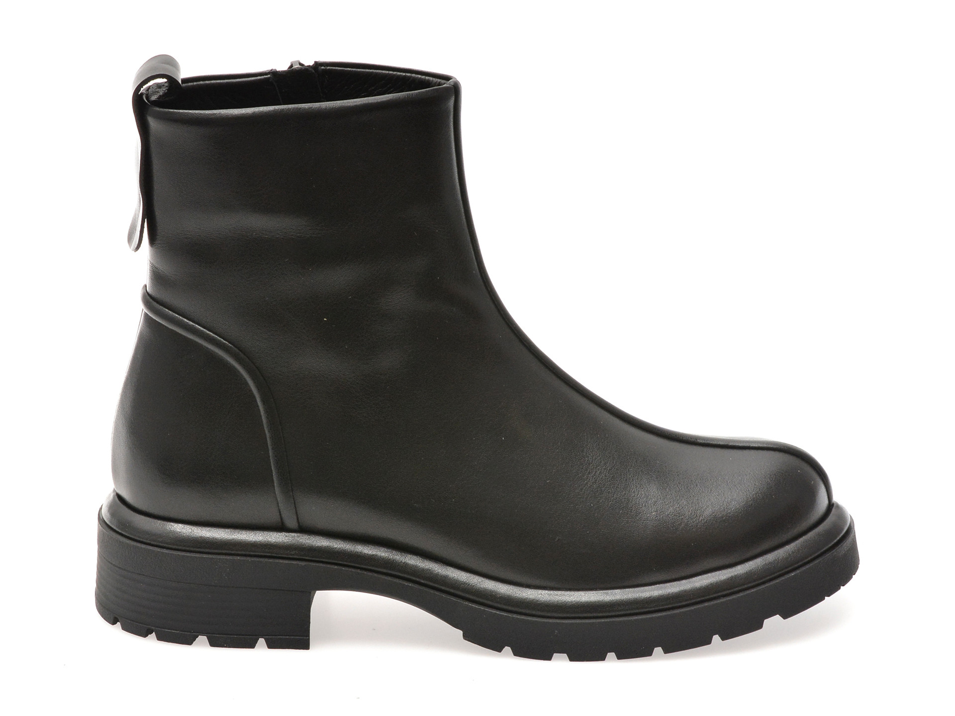 Ghete IMAGE negre, 1504005, din piele naturala