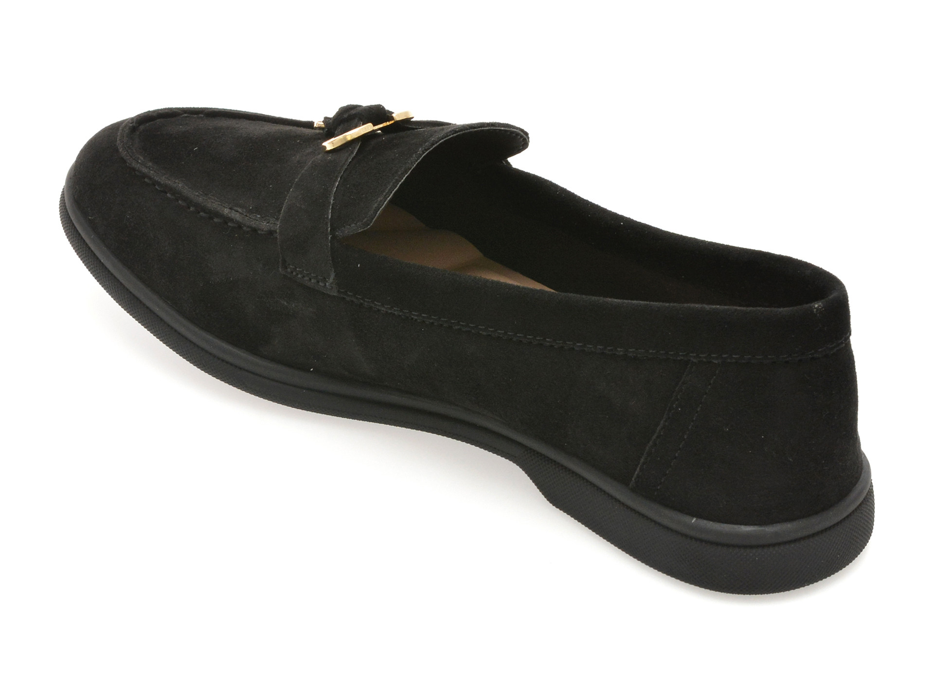 Mocasini ALDO negri, CRERAS-IN 004, din piele intoarsa