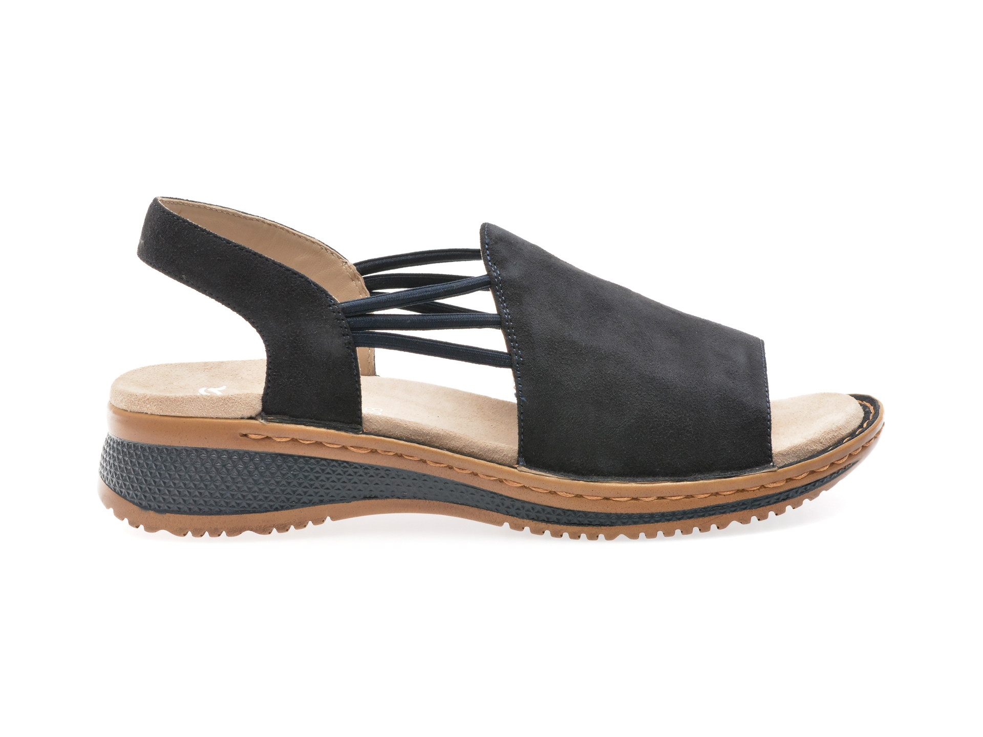 Sandale ARA bleumarin, 29005, din piele intoarsa