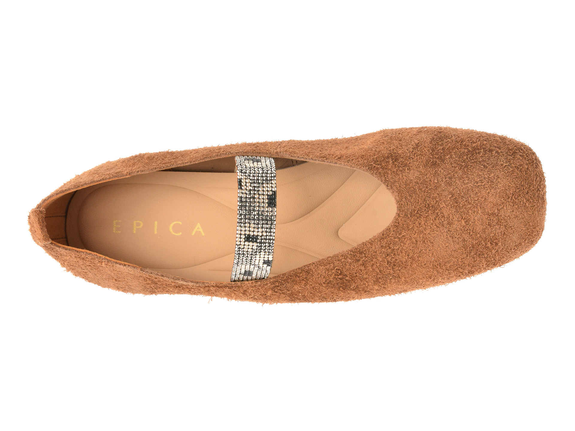 Balerini EPICA maro, 65070, din piele intoarsa