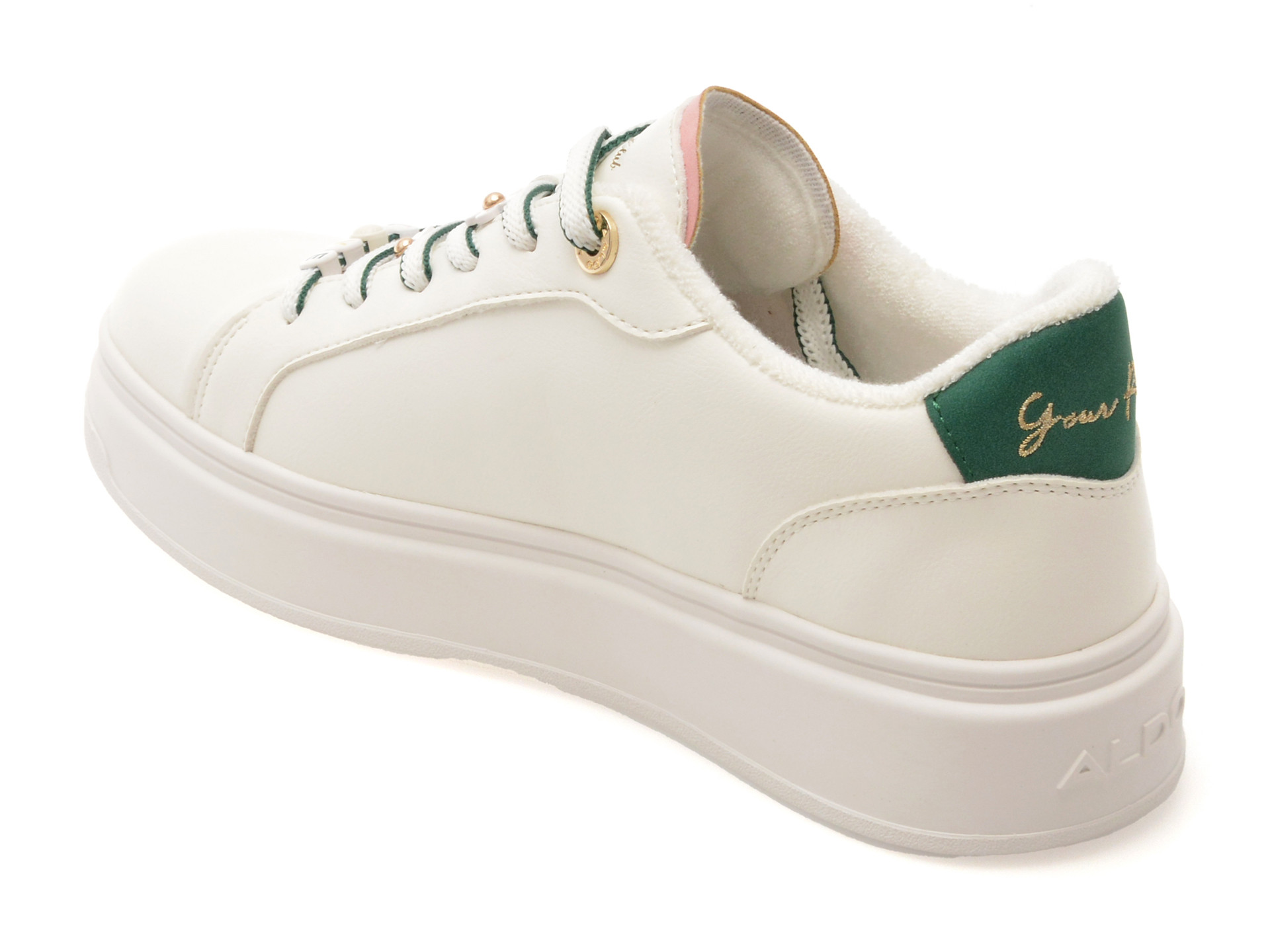 Pantofi sport ALDO albi, FOREMORE 138, din piele ecologica