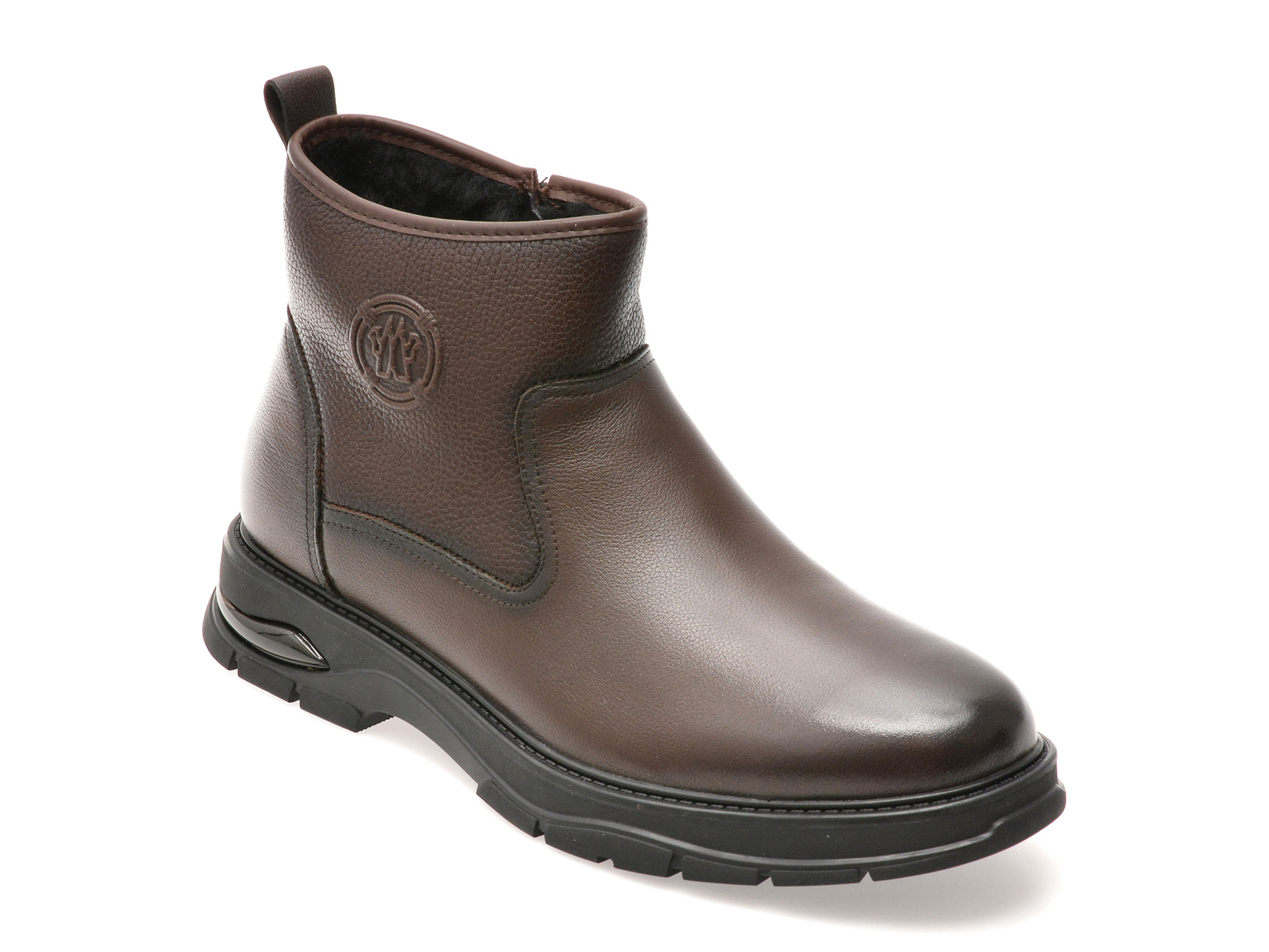 Ghete EPICA maro, 51915, din piele naturala