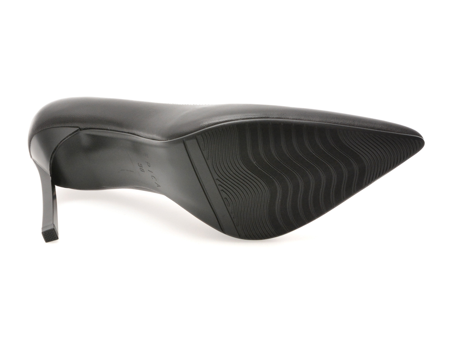 Pantofi eleganti EPICA negri, E19070, din piele naturala
