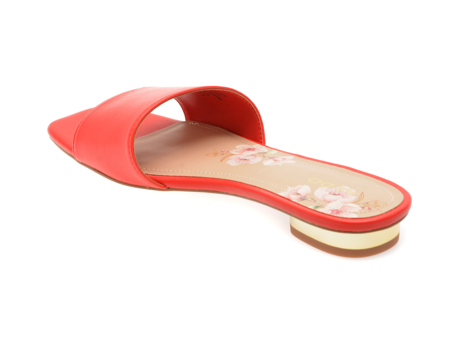 Papuci ALDO rosii, AGNIS 600, din piele ecologica