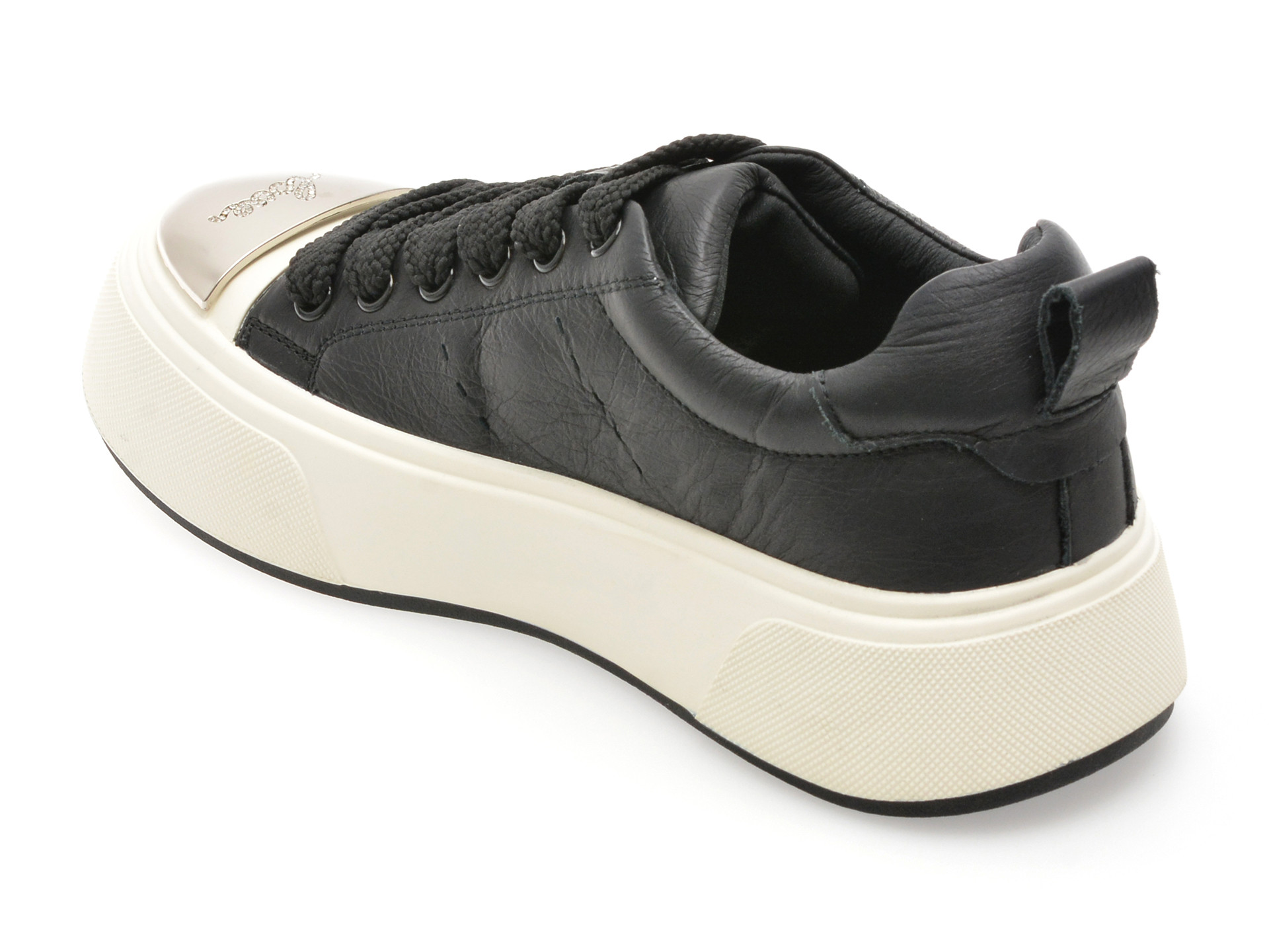 Pantofi sport EPICA negri, 28701, din piele naturala