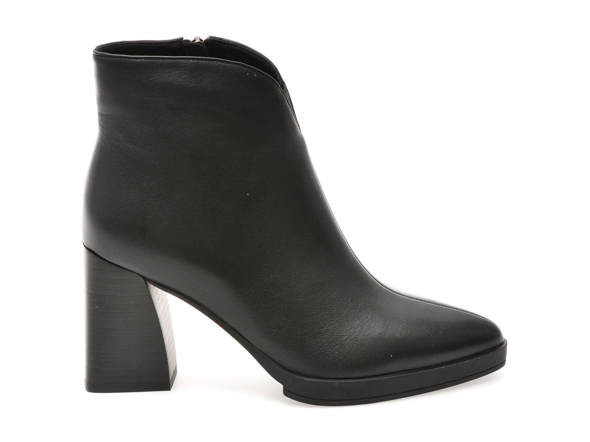 Botine elegante EPICA negre, 2748, din piele naturala