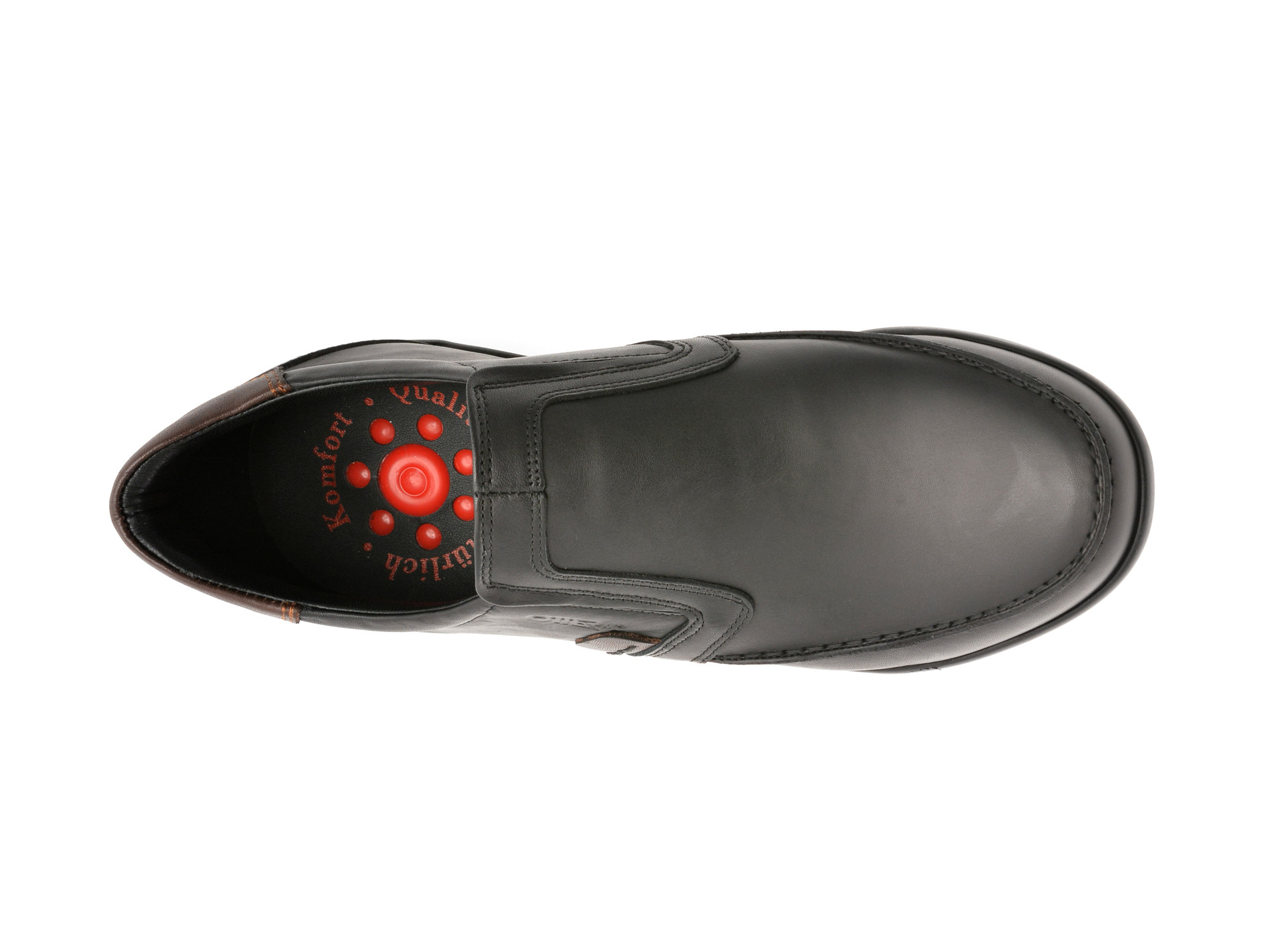 Pantofi OTTER negri, 220, din piele naturala