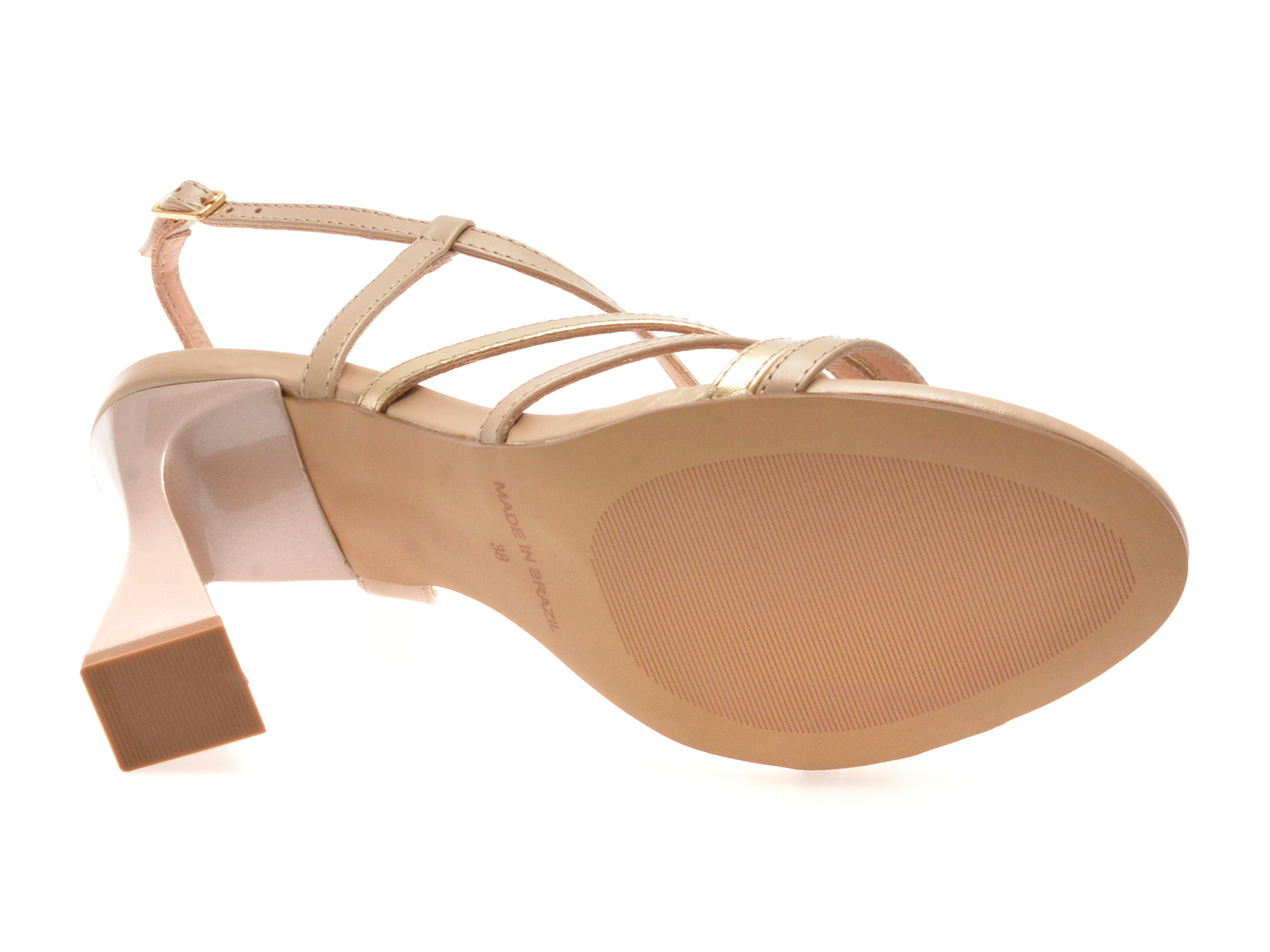 Sandale elegante EPICA nude, 1007835, din piele naturala