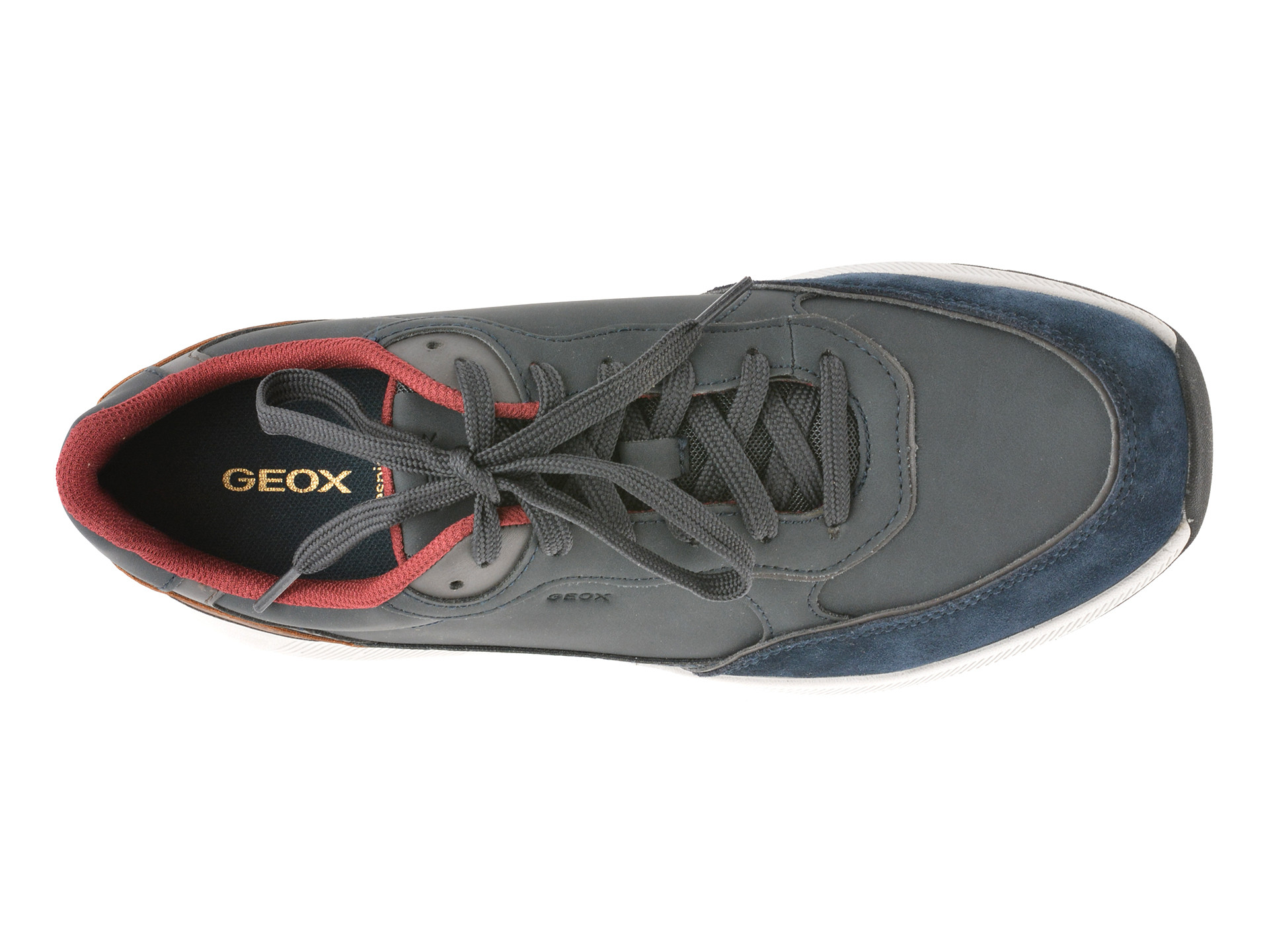 Pantofi sport GEOX bleumarin, U55F1B, din piele naturala