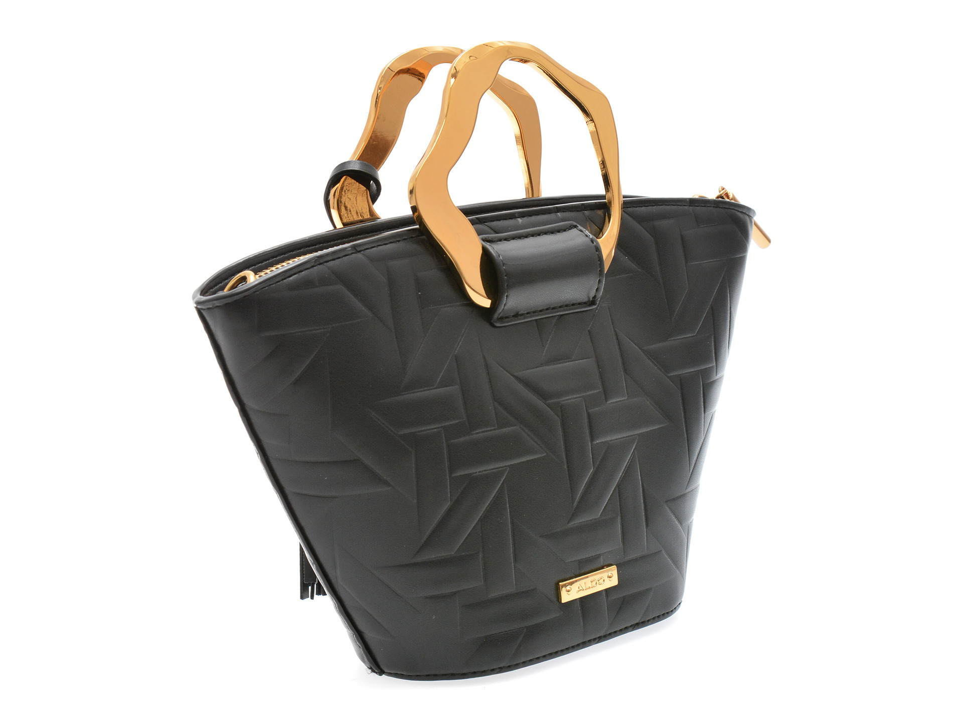 Geanta ALDO neagra, MALEDE 006, din piele ecologica