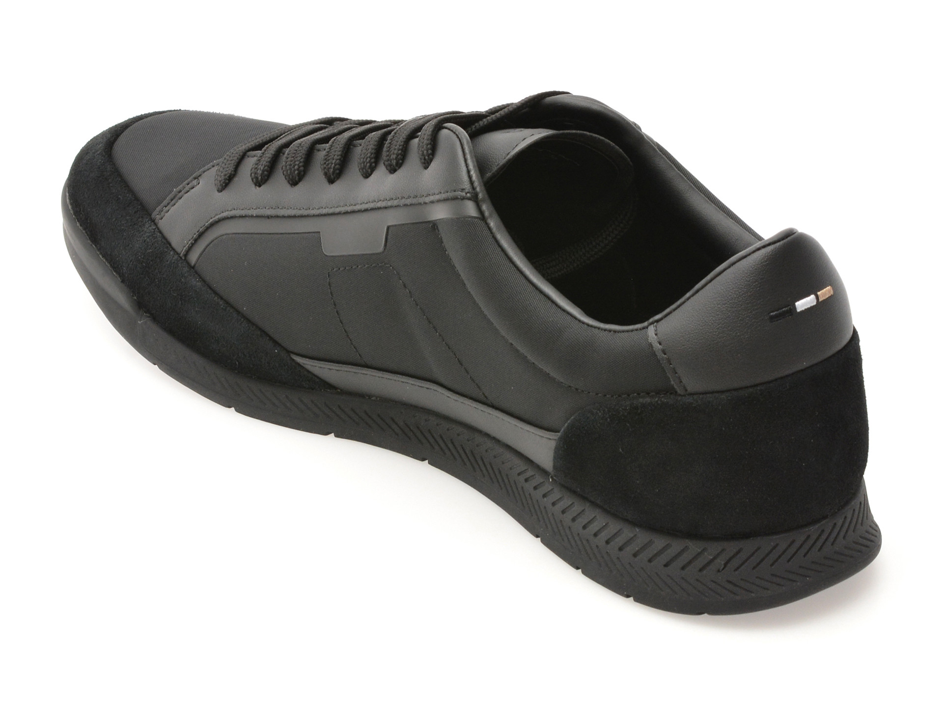 Pantofi sport BOSS negri, 8864, din material textil