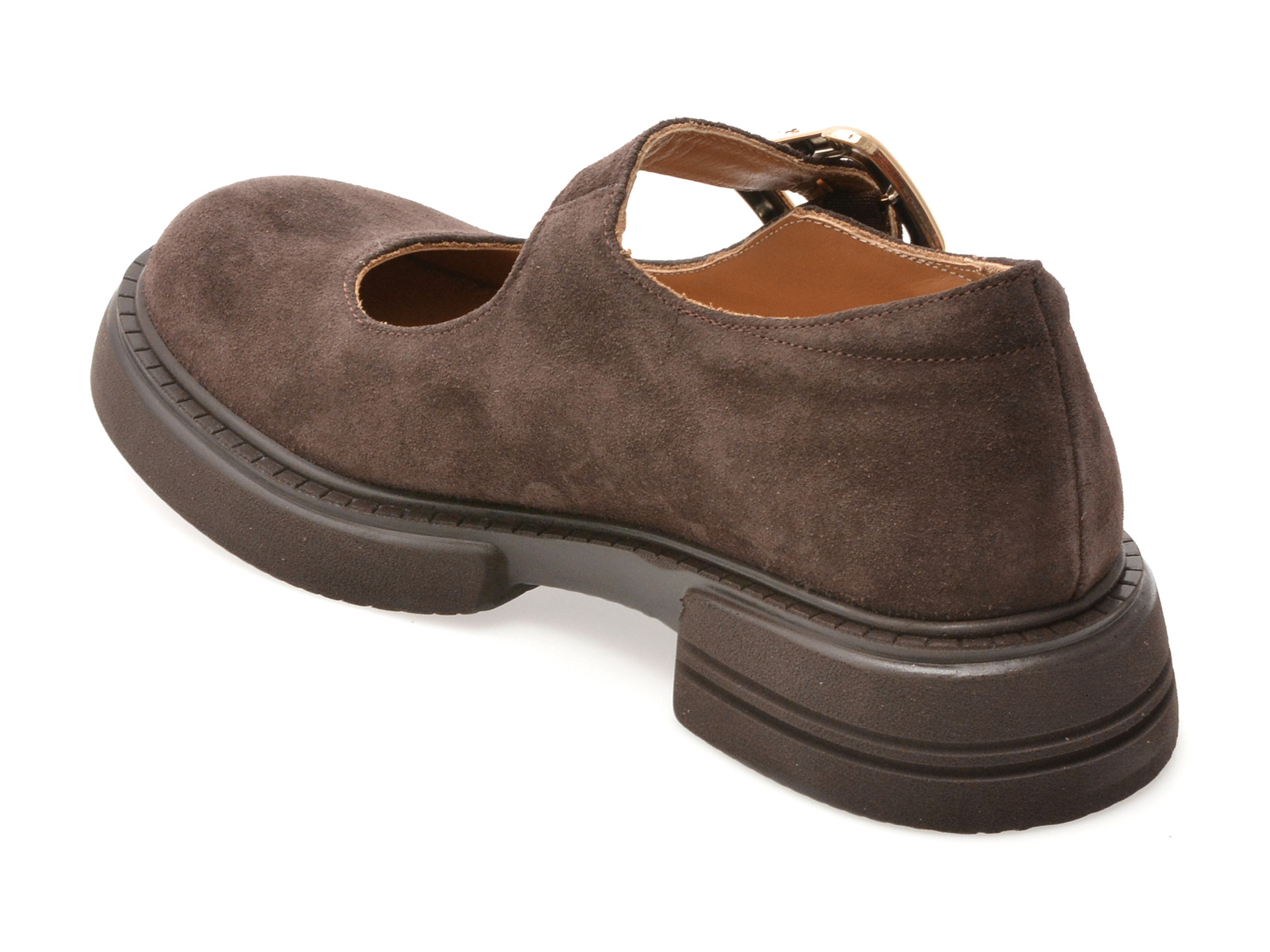 Pantofi EPICA maro, 4196732, din piele intoarsa