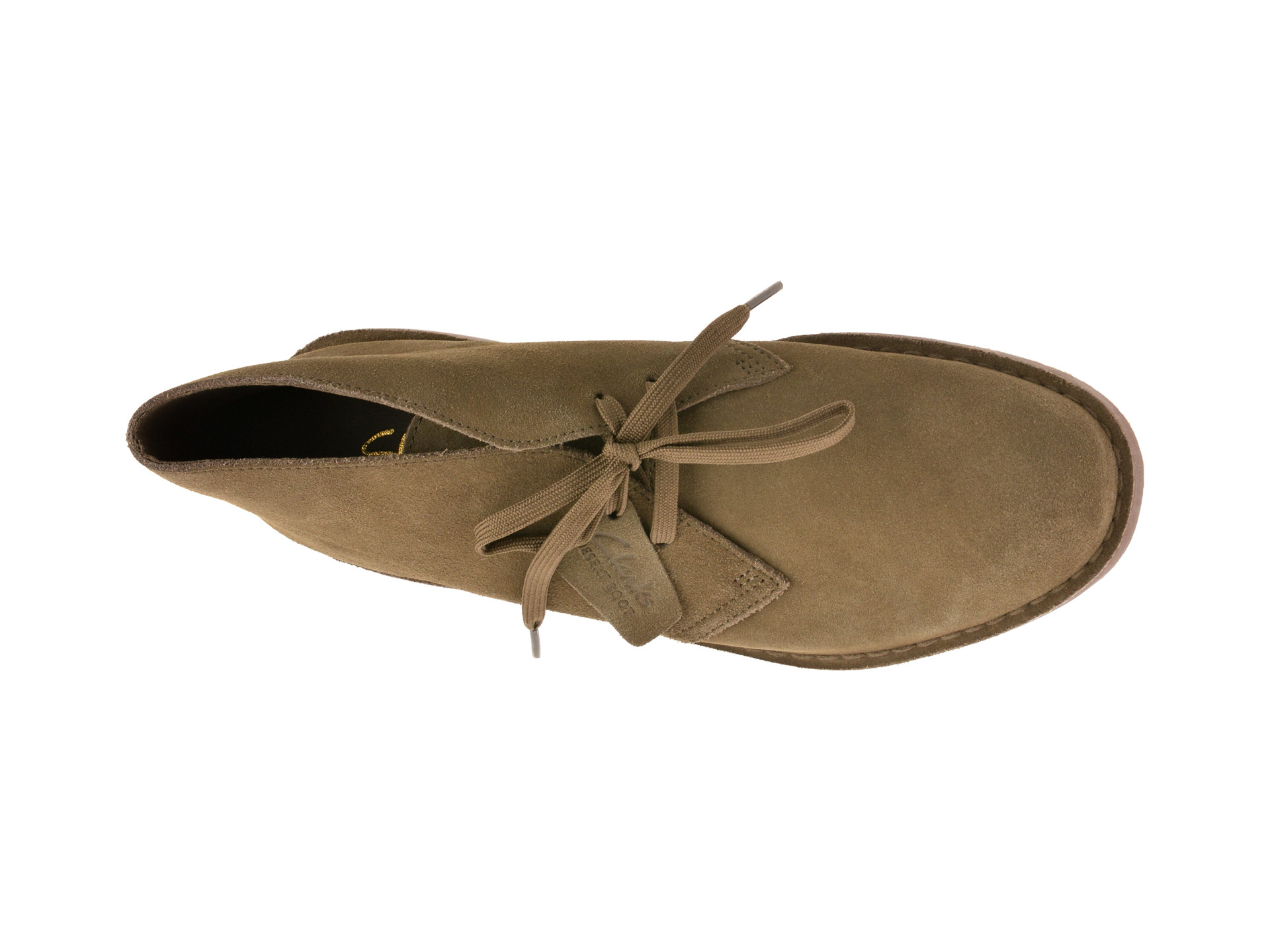 Ghete CLARKS kaki, DESERT BT EVO, din piele intoarsa