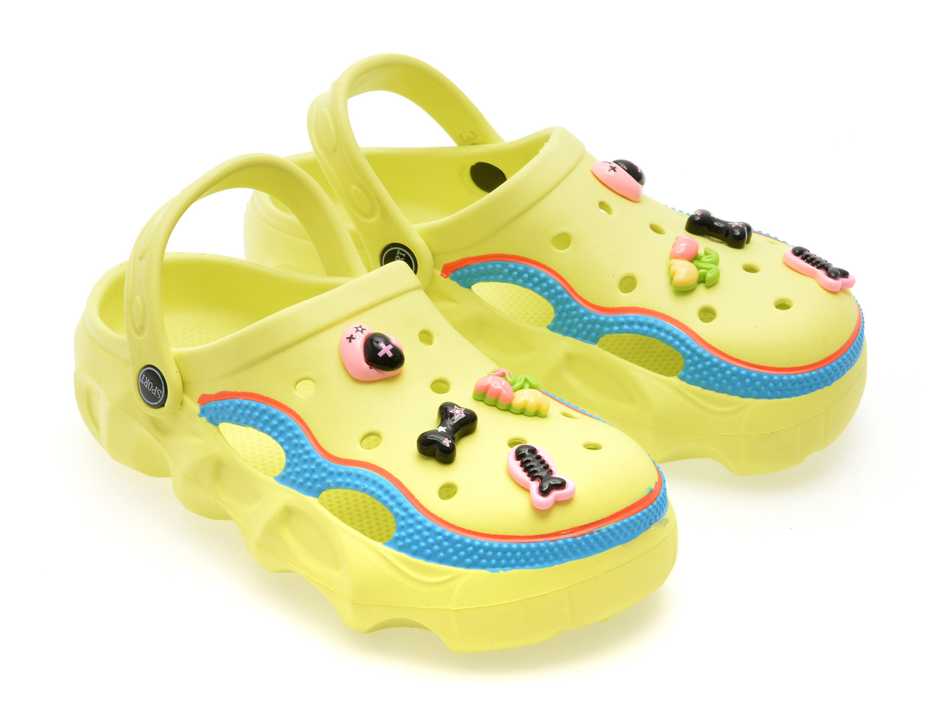 Papuci SELECTION KIDS verzi, 3039, din pvc