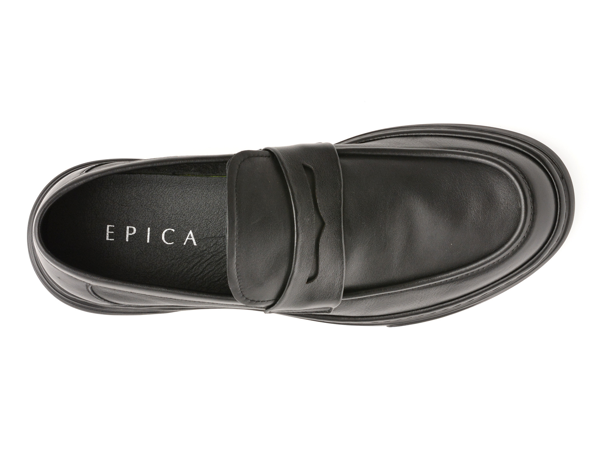 Mocasini EPICA negri, 3081, din piele naturala