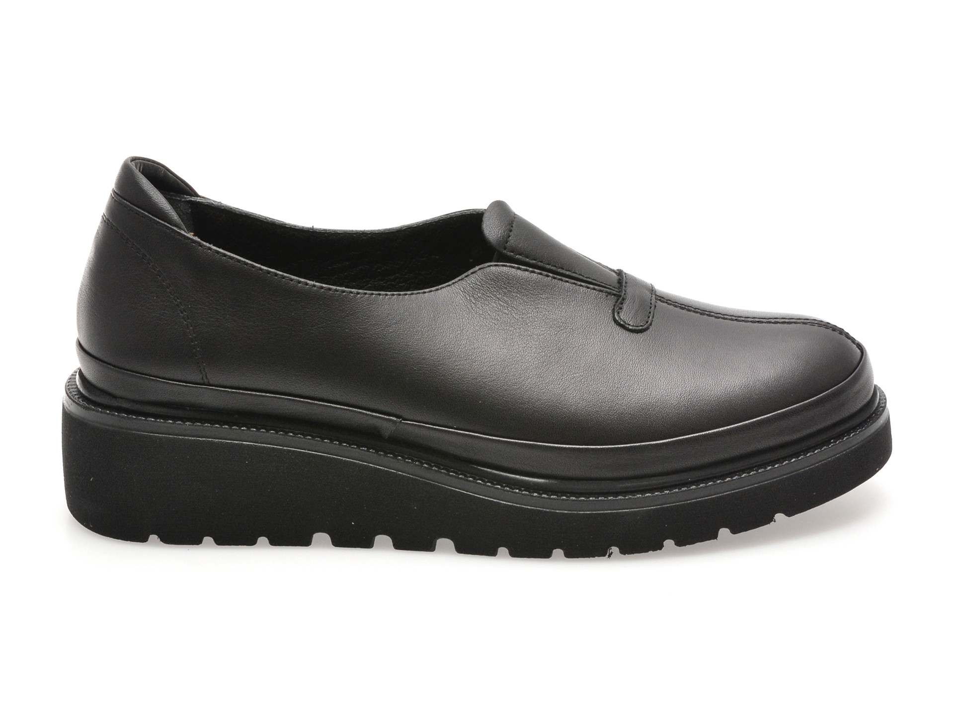 Pantofi IMAGE negri, 5763537, din piele naturala