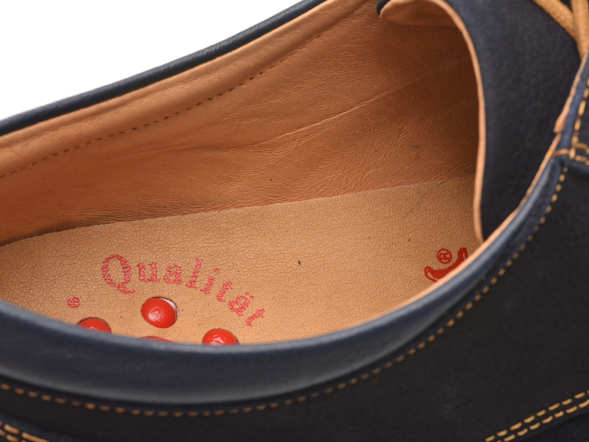 Pantofi OTTER bleumarin, A36, din nabuc