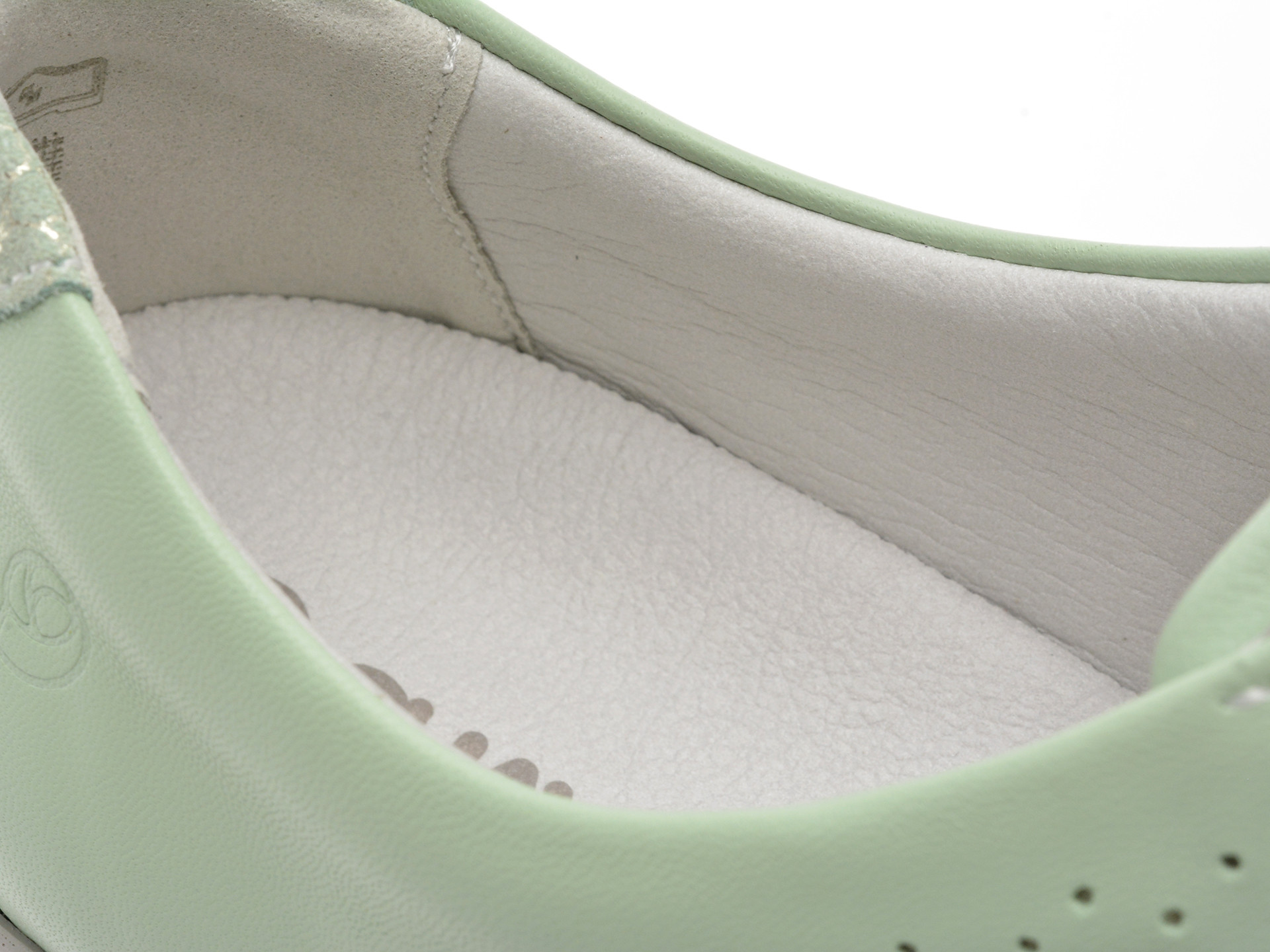 Pantofi SUAVE verzi, OXFORD, din piele naturala