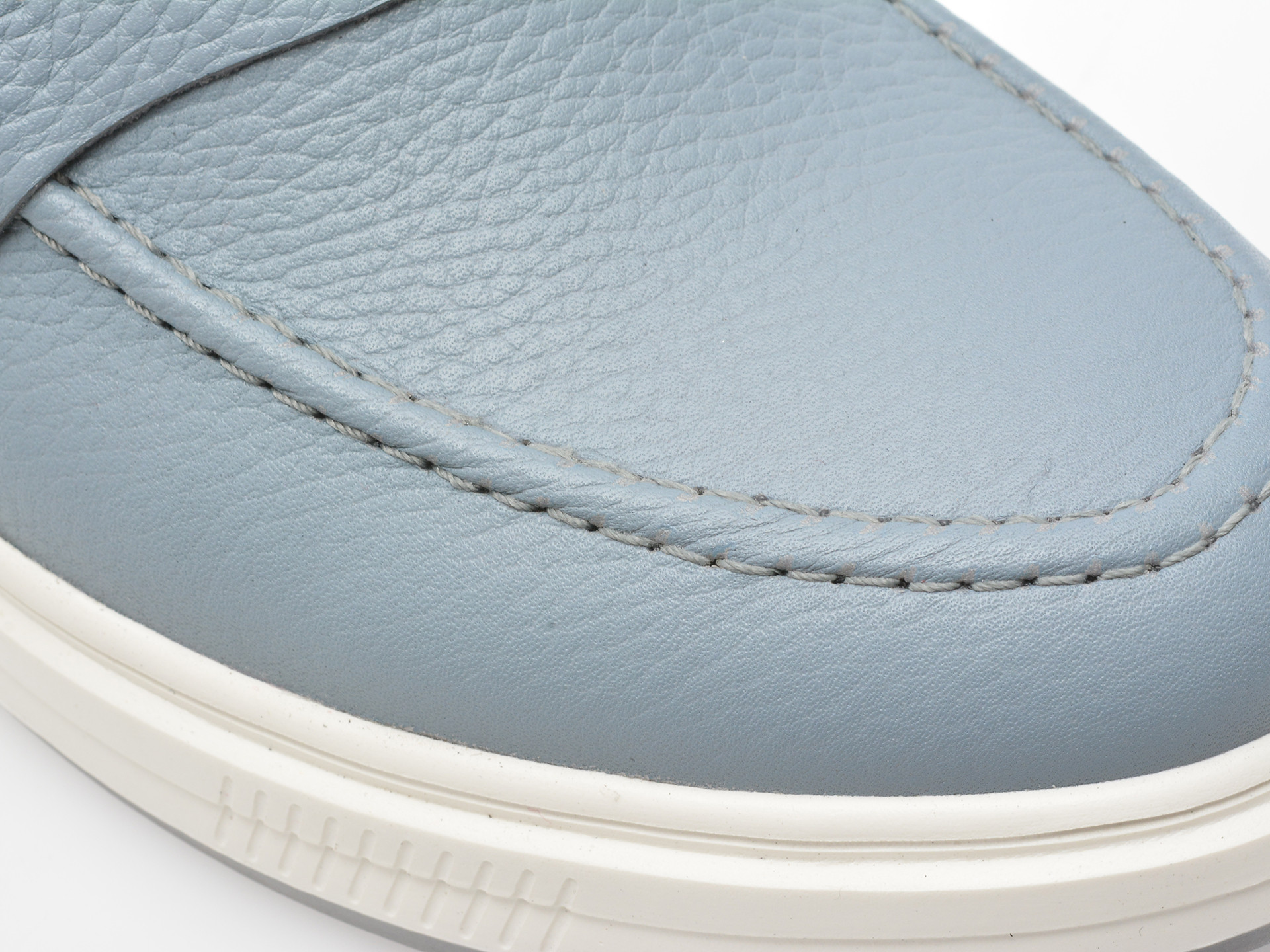 Mocasini eleganti OTTER albastri, 3751, din piele naturala