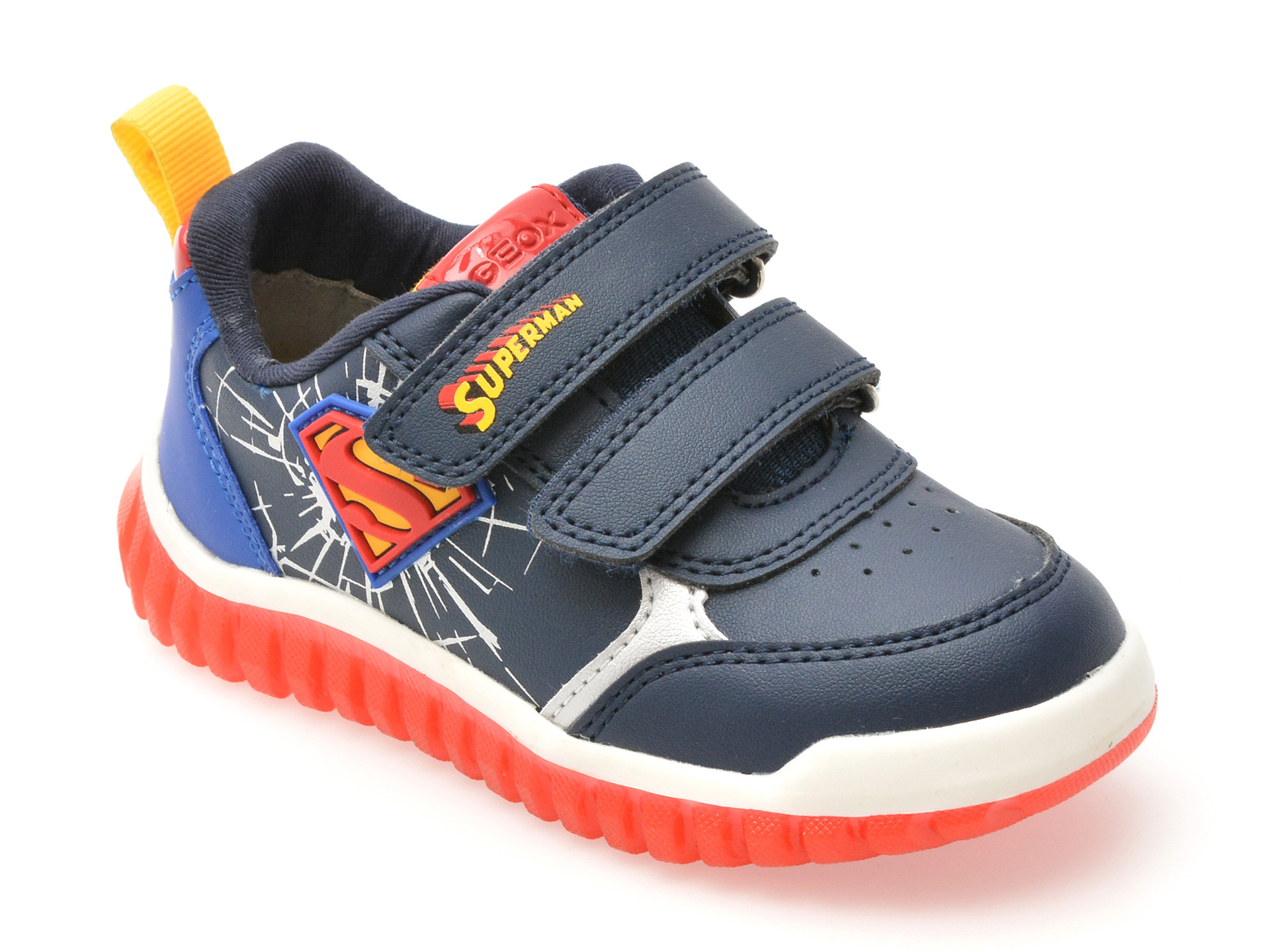 Pantofi sport GEOX bleumarin, B565ZB, din piele ecologica