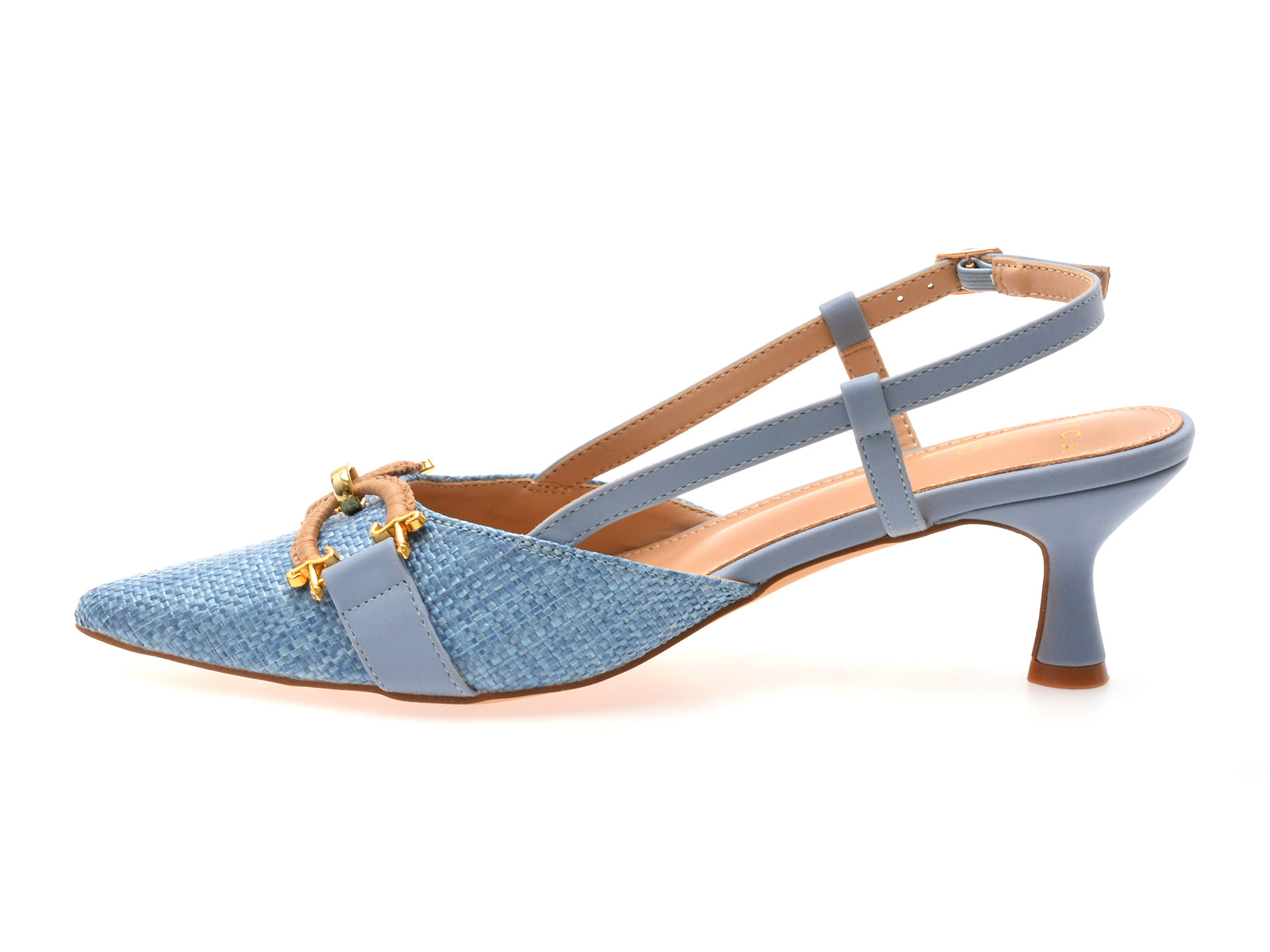 Pantofi eleganti EPICA albastri, 82966, din piele ecologica