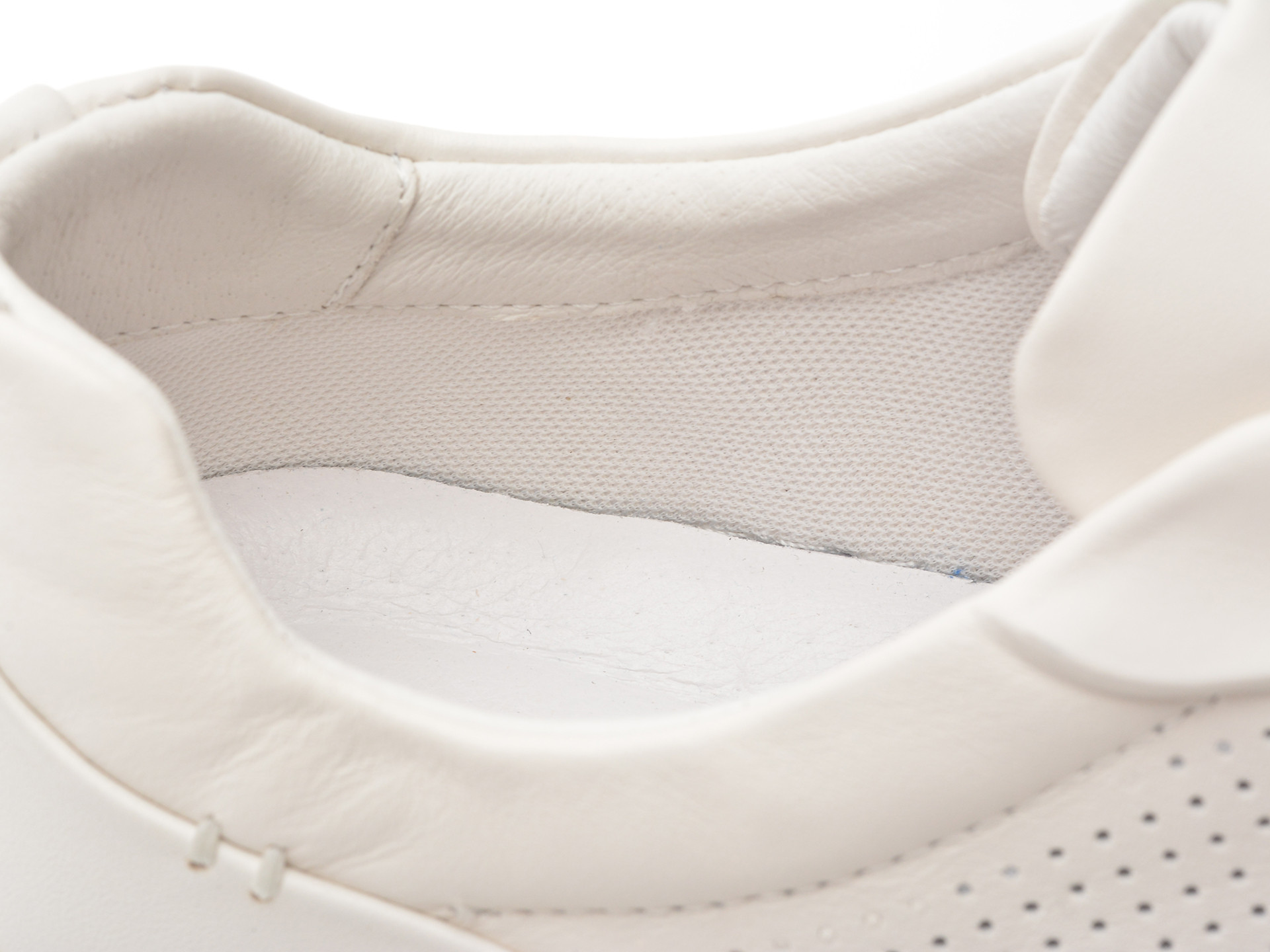Pantofi sport EPICA albi, 110263, din piele naturala