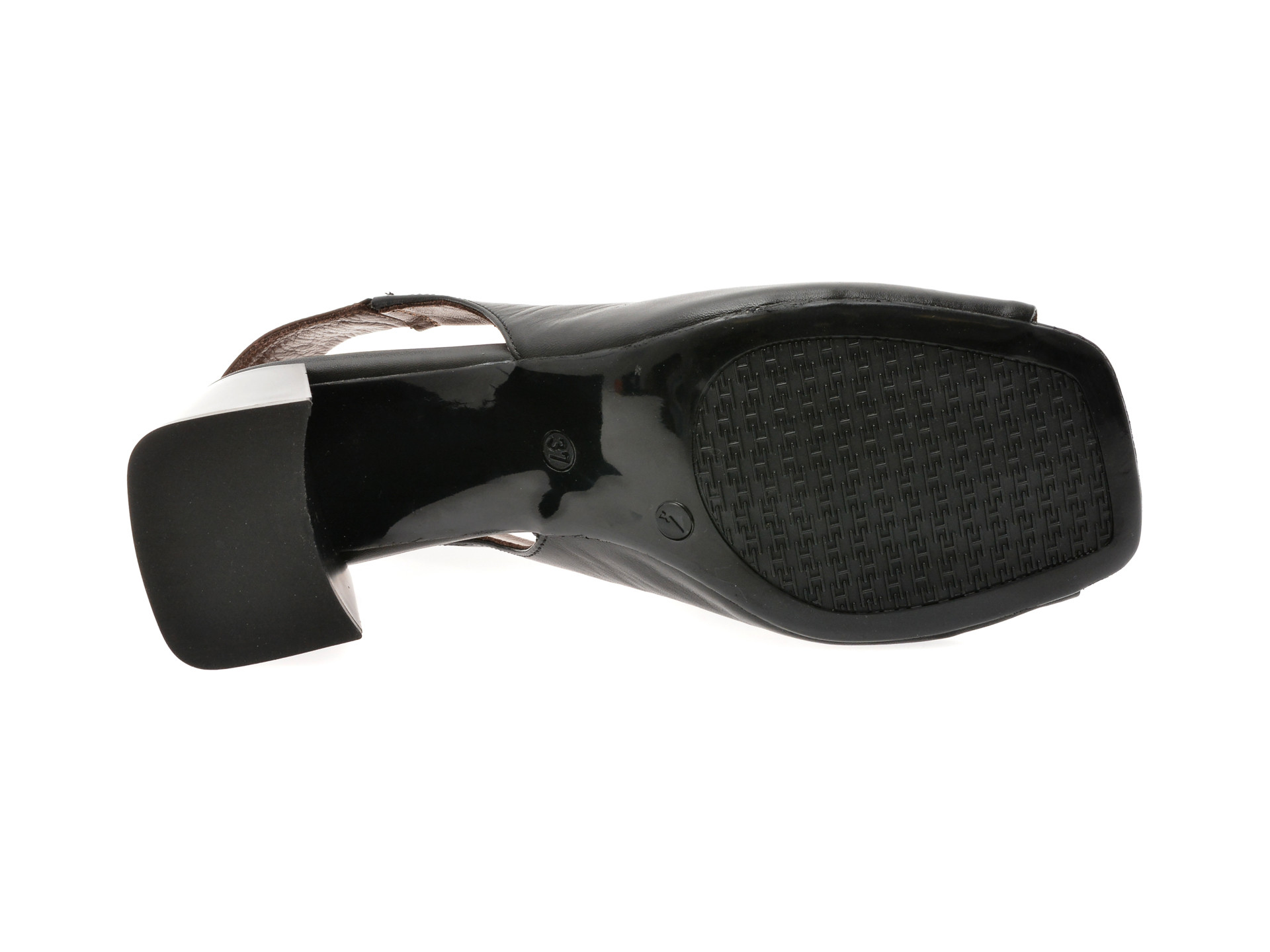 Sandale EPICA negre, 532258, din piele naturala