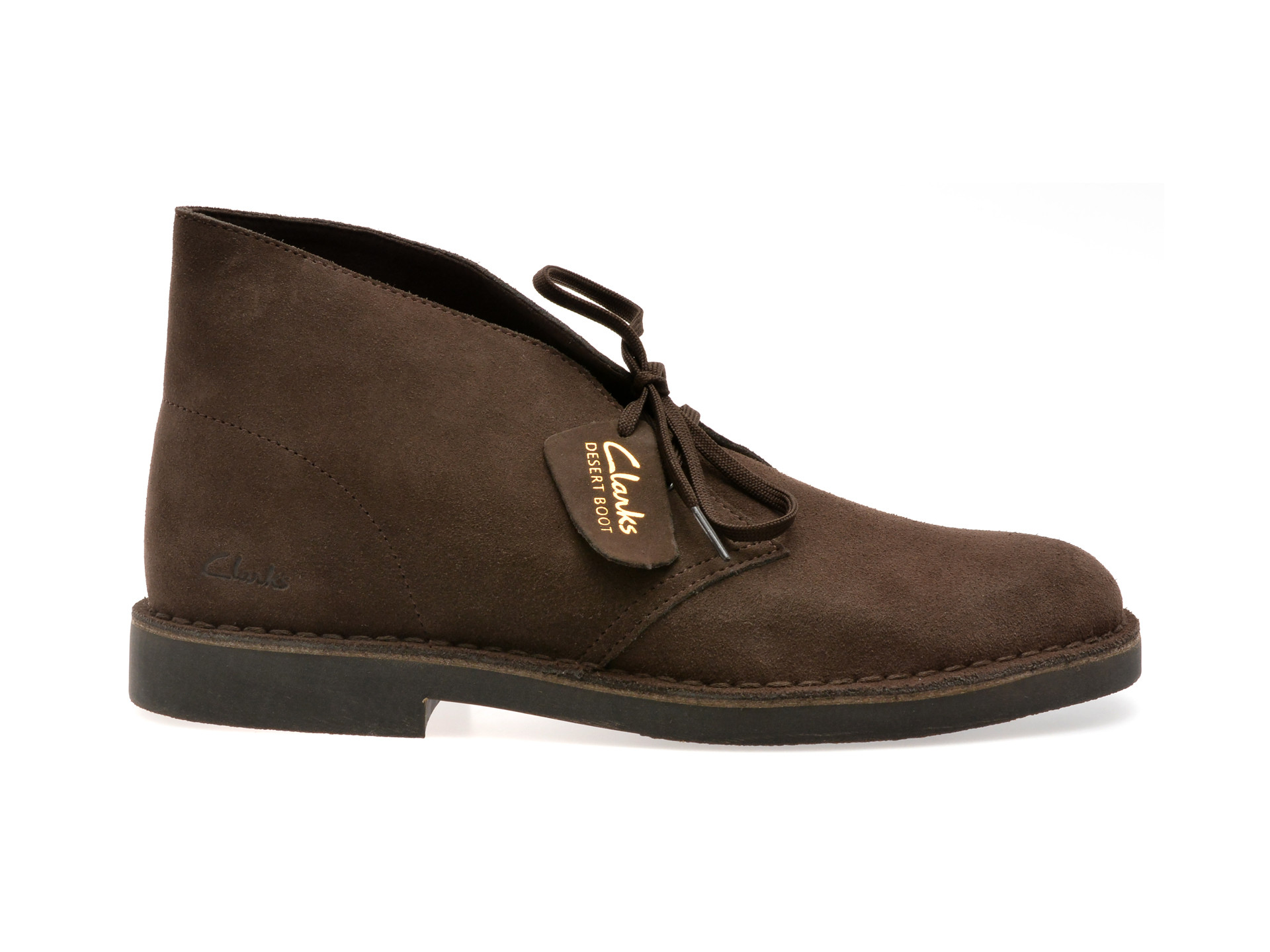 Ghete CLARKS gri, DESERT BT EVO, din piele intoarsa