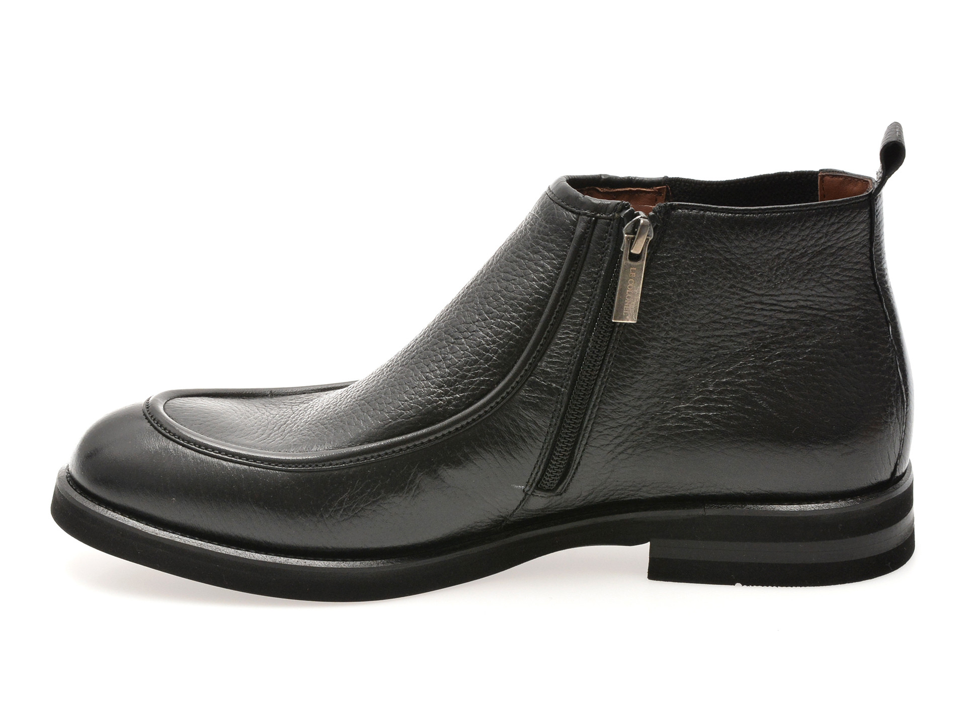 Ghete elegante LE COLONEL negre, 64137, din piele naturala