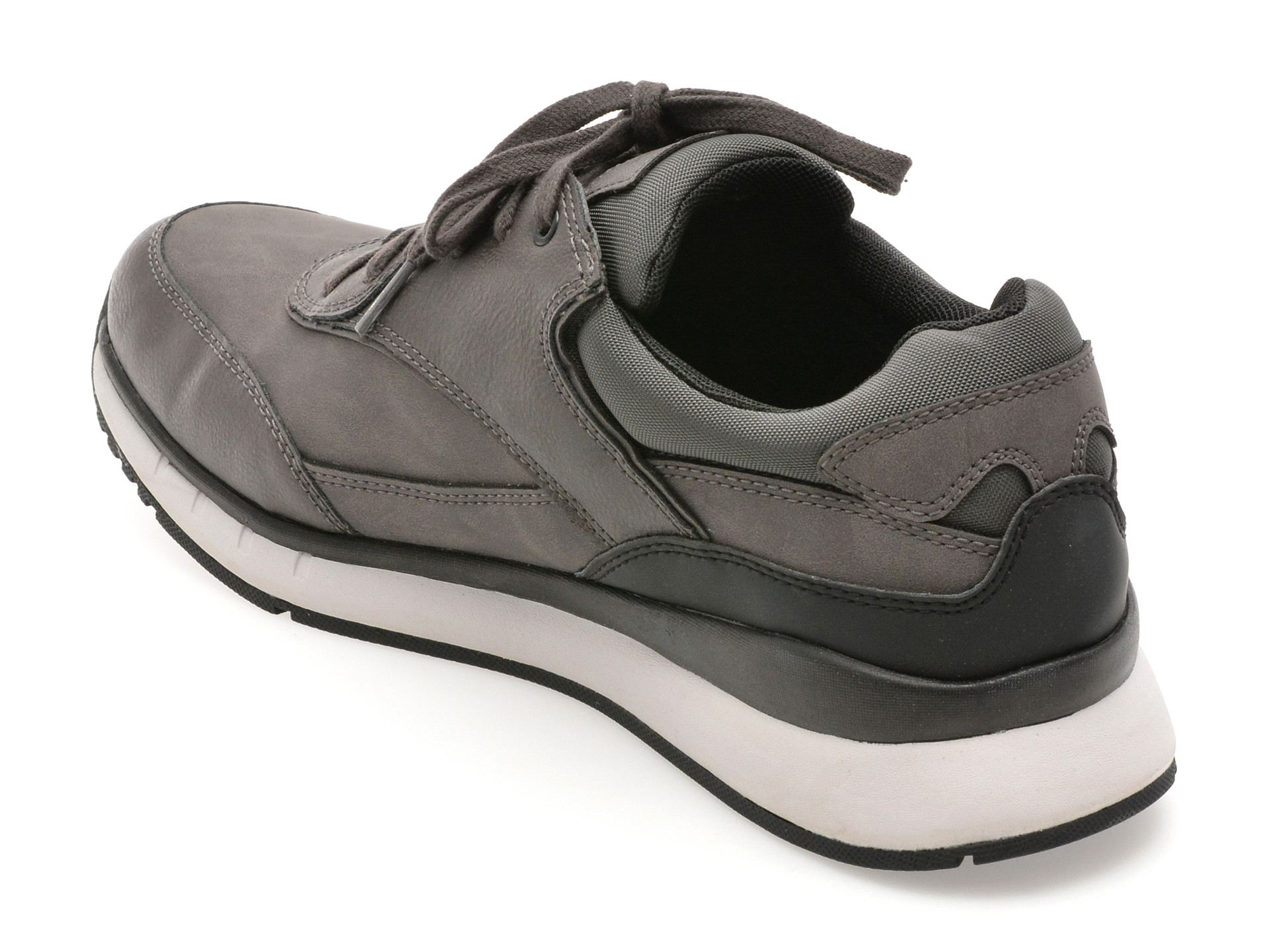 Pantofi sport GEOX gri, U56M6A, din piele ecologica