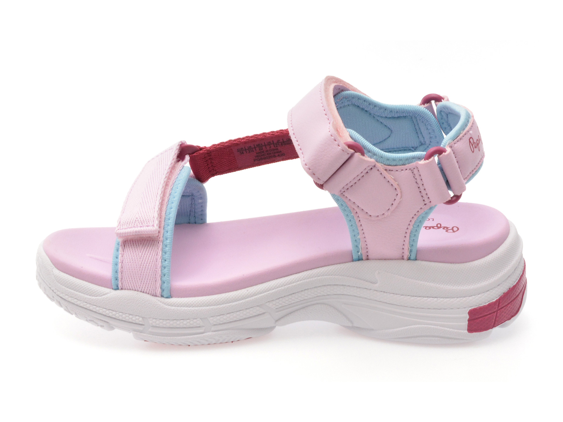 Sandale PEPE JEANS mov, MAVEL TOP G, din material textil