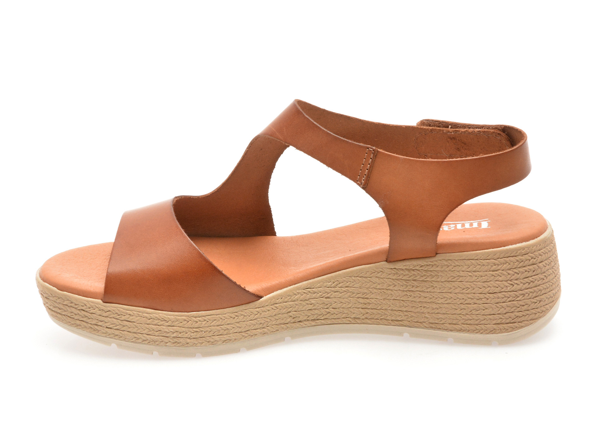 Sandale IMAGE maro, DUSAMBE, din piele naturala