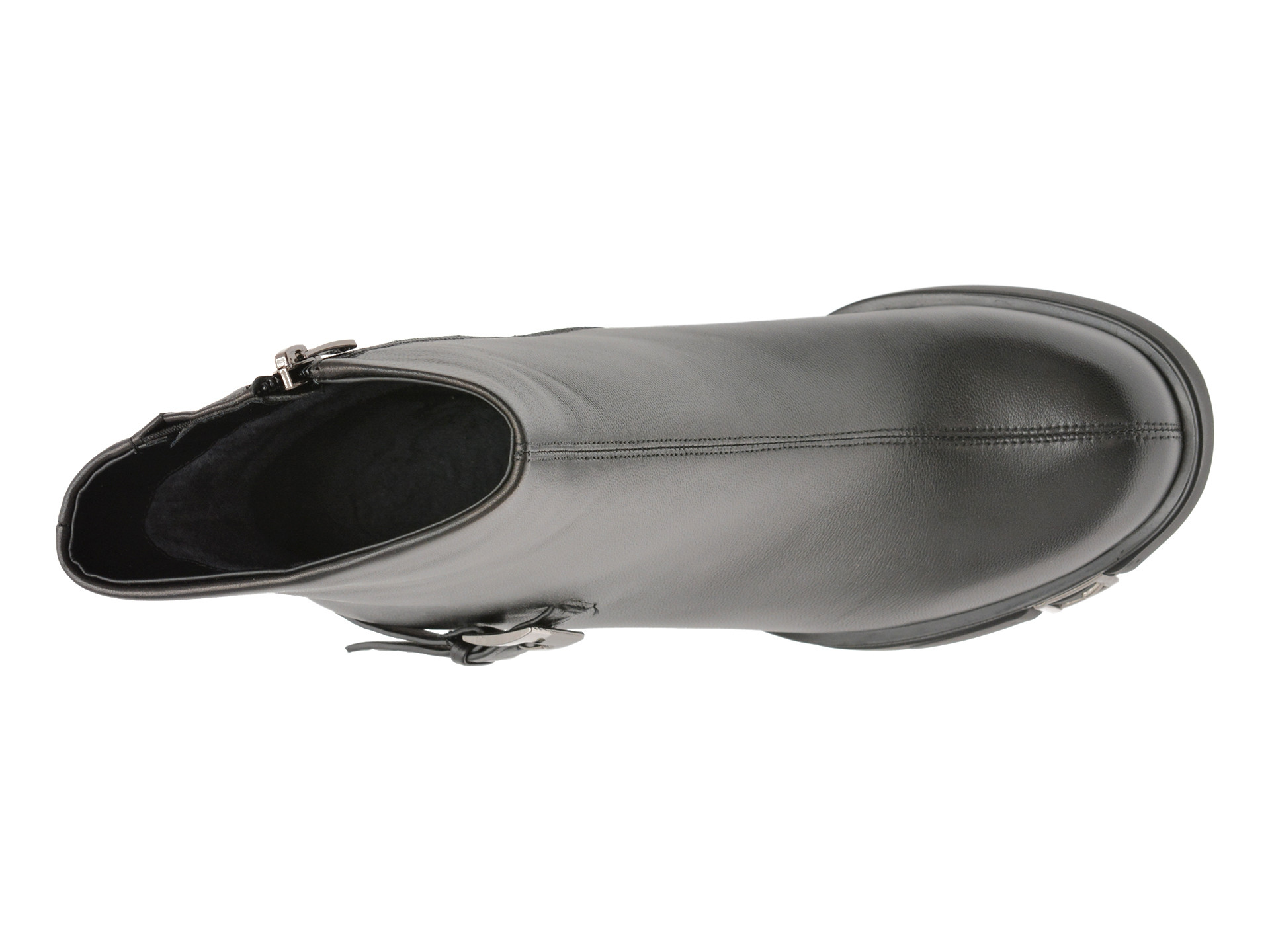 Ghete EPICA negre, 202752, din piele naturala