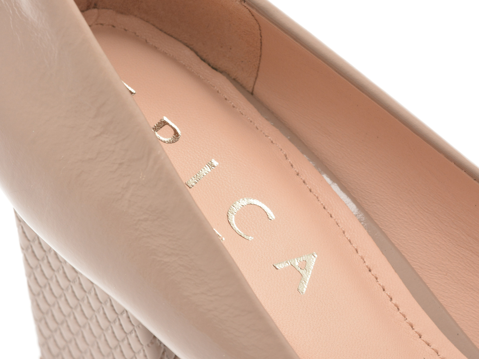 Pantofi EPICA gri, 1131665, din piele naturala lacuita