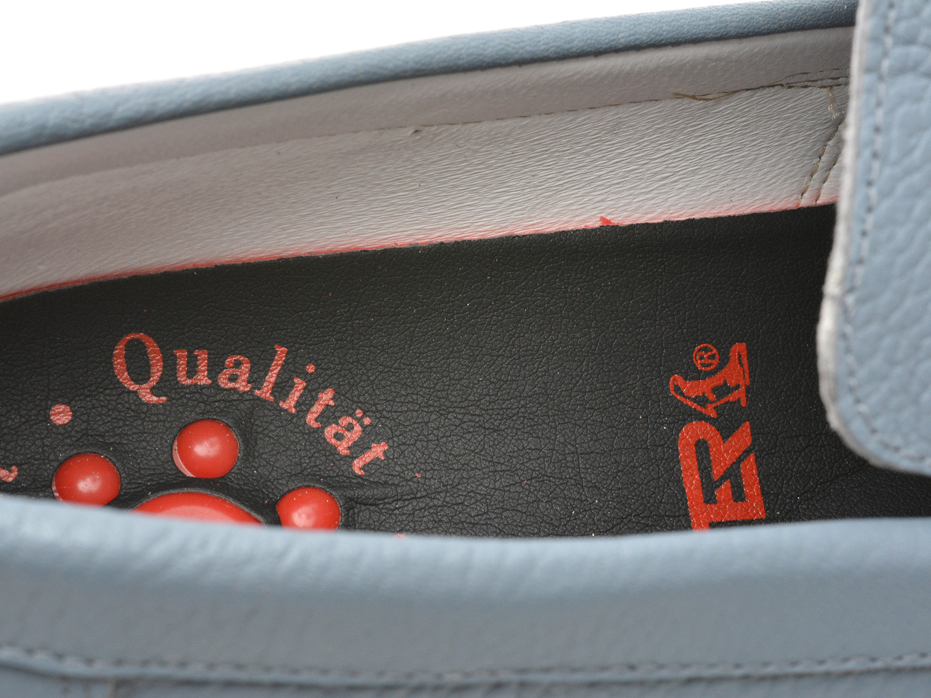 Mocasini eleganti OTTER albastri, 3751, din piele naturala