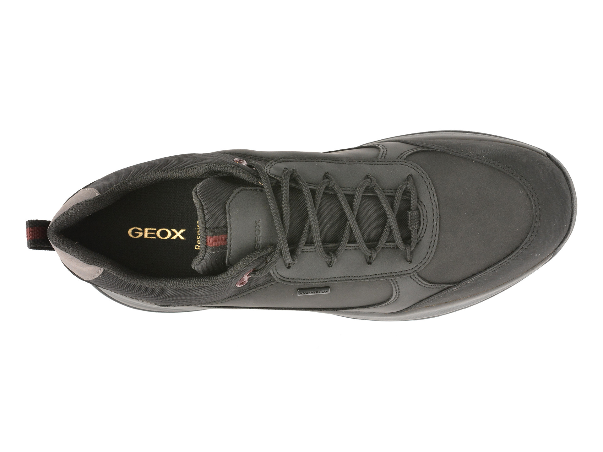 Pantofi sport GEOX negri, U55EZA, din piele ecologica