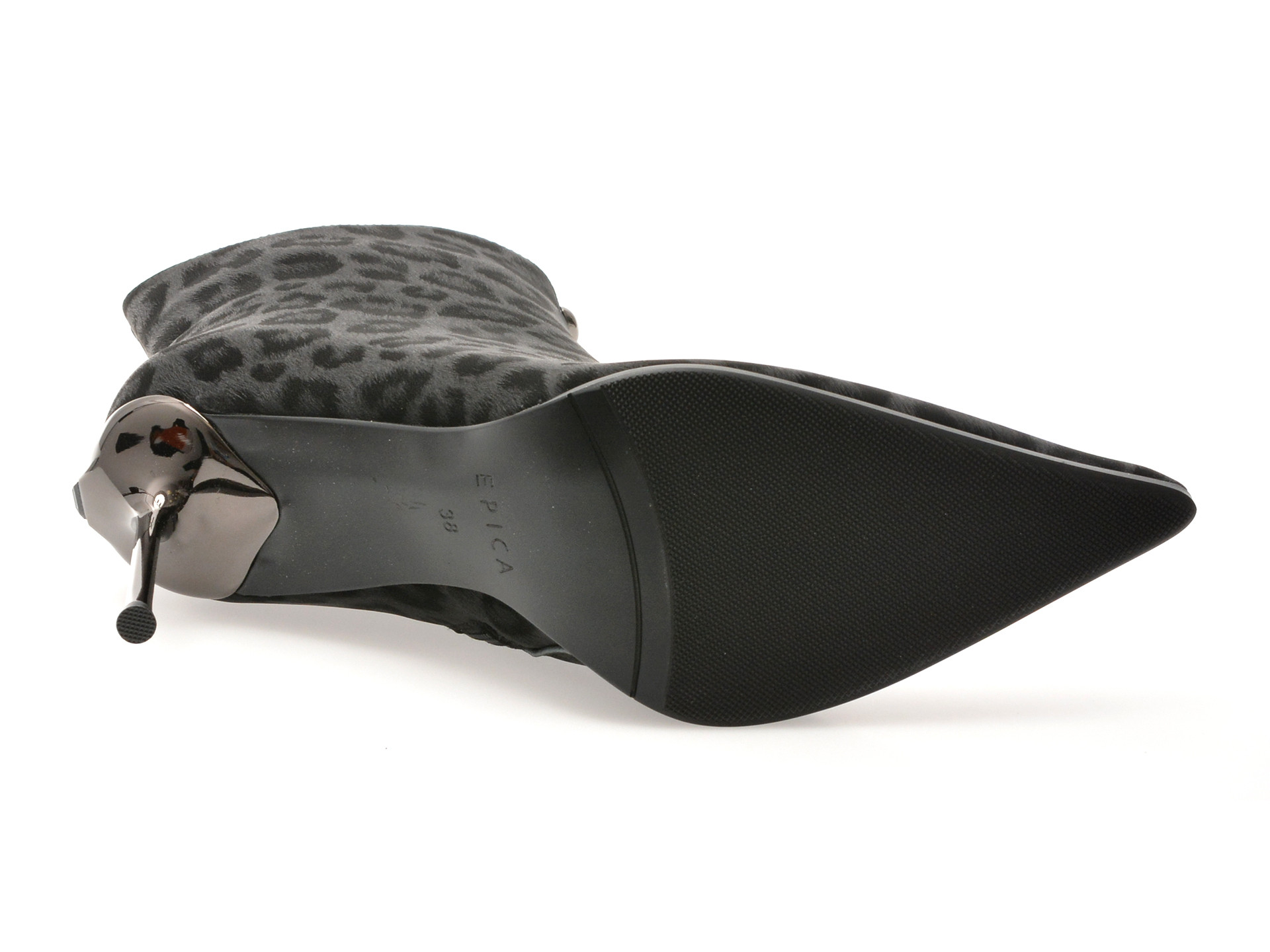 Botine elegante EPICA negre, 202760, din piele naturala