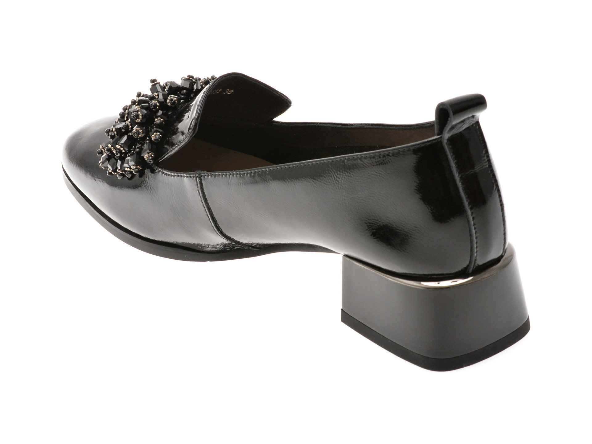 Pantofi EPICA negri, 3433, din piele naturala lacuita