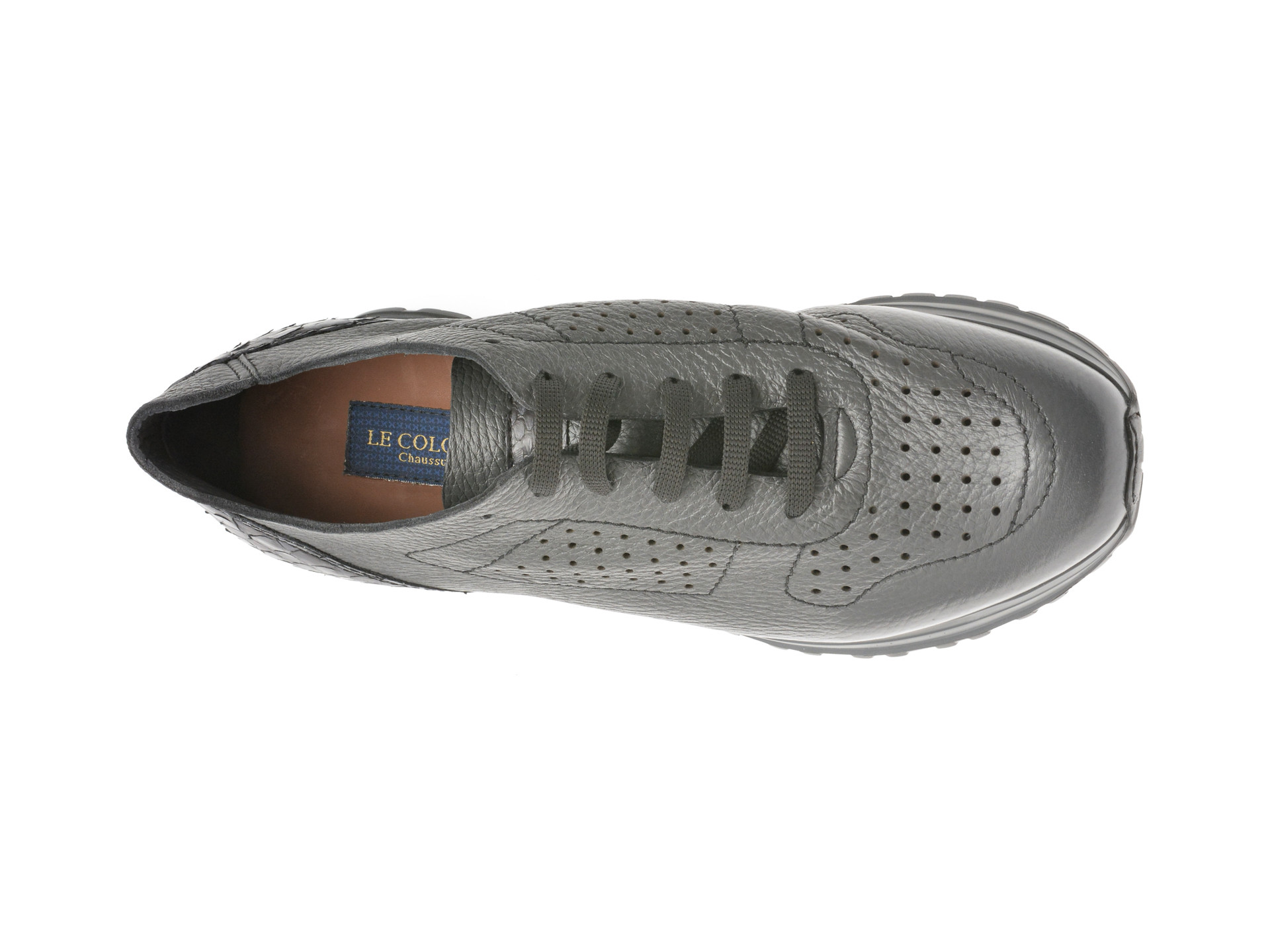 Pantofi LE COLONEL gri, 48901, din piele naturala