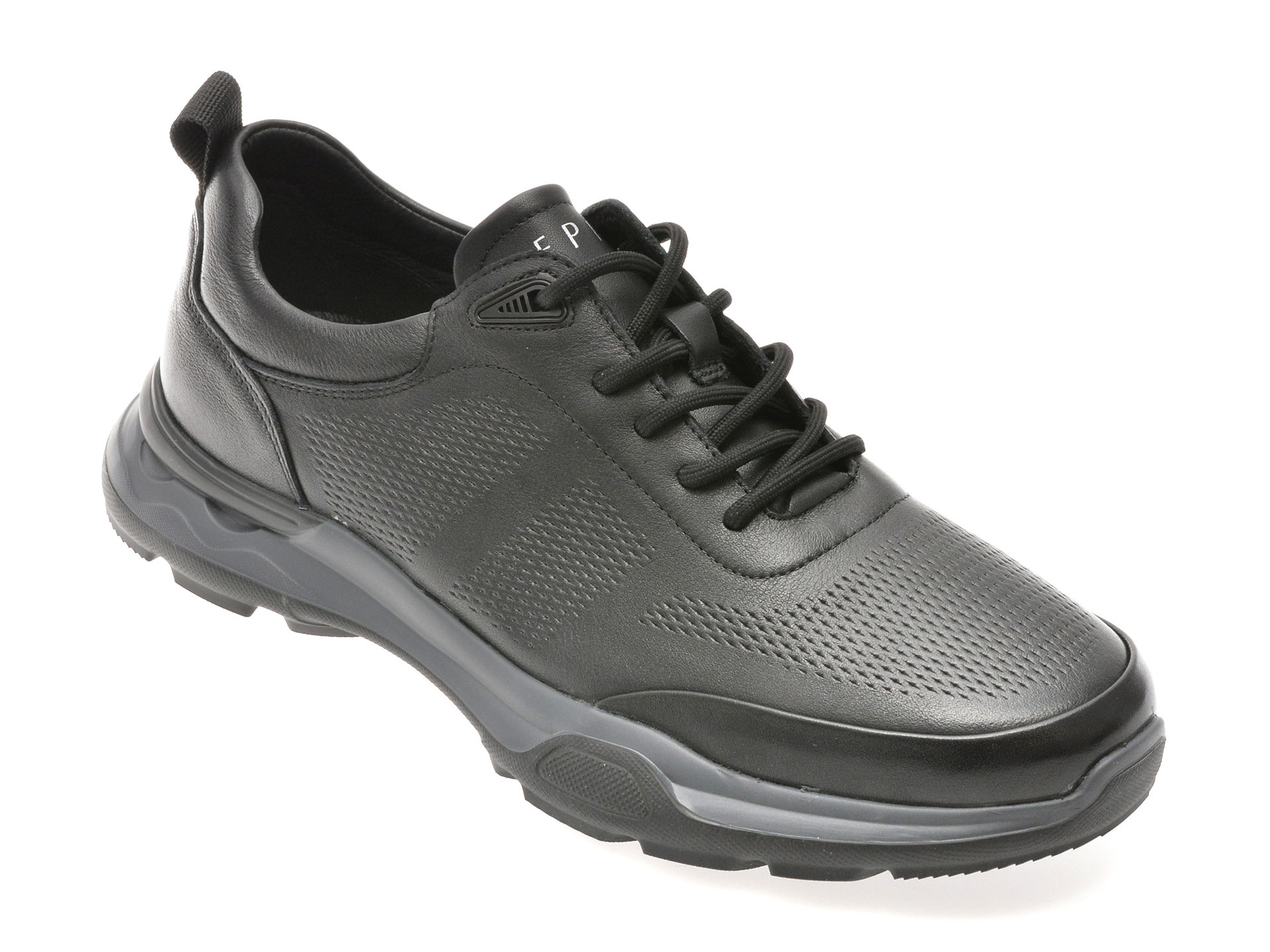 Pantofi sport EPICA negri, 37391, din piele naturala